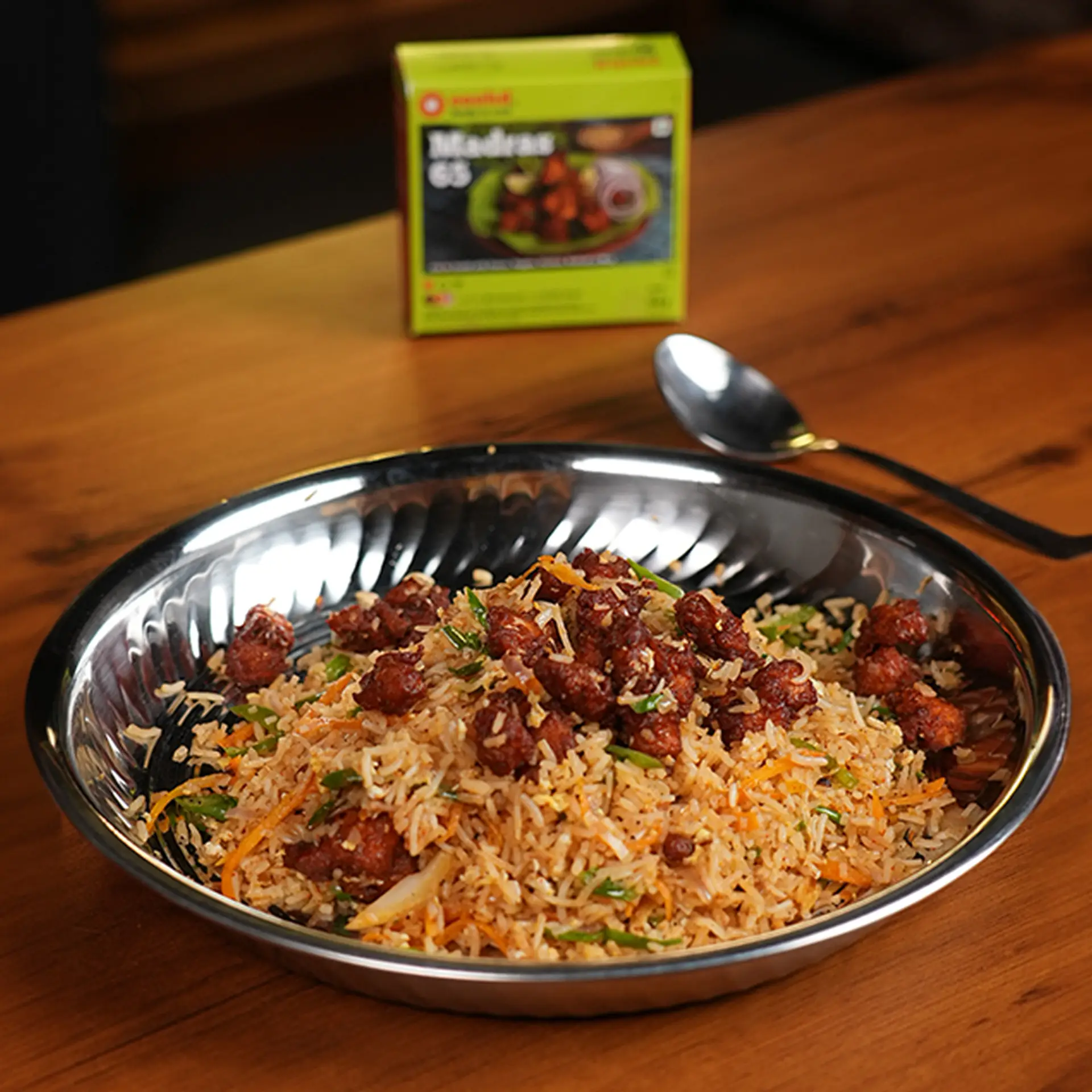 Cookd Street Style Chicken 65 Fried Rice