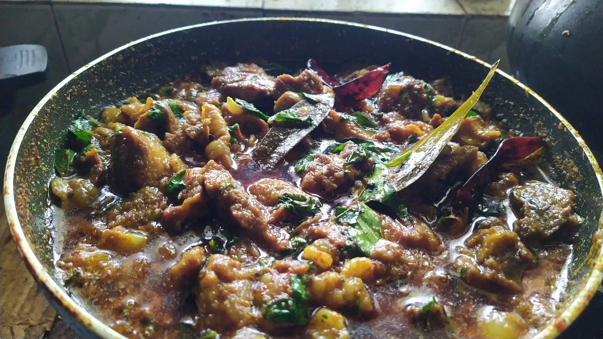 A cook's photo of Madurai Mutton Sukka