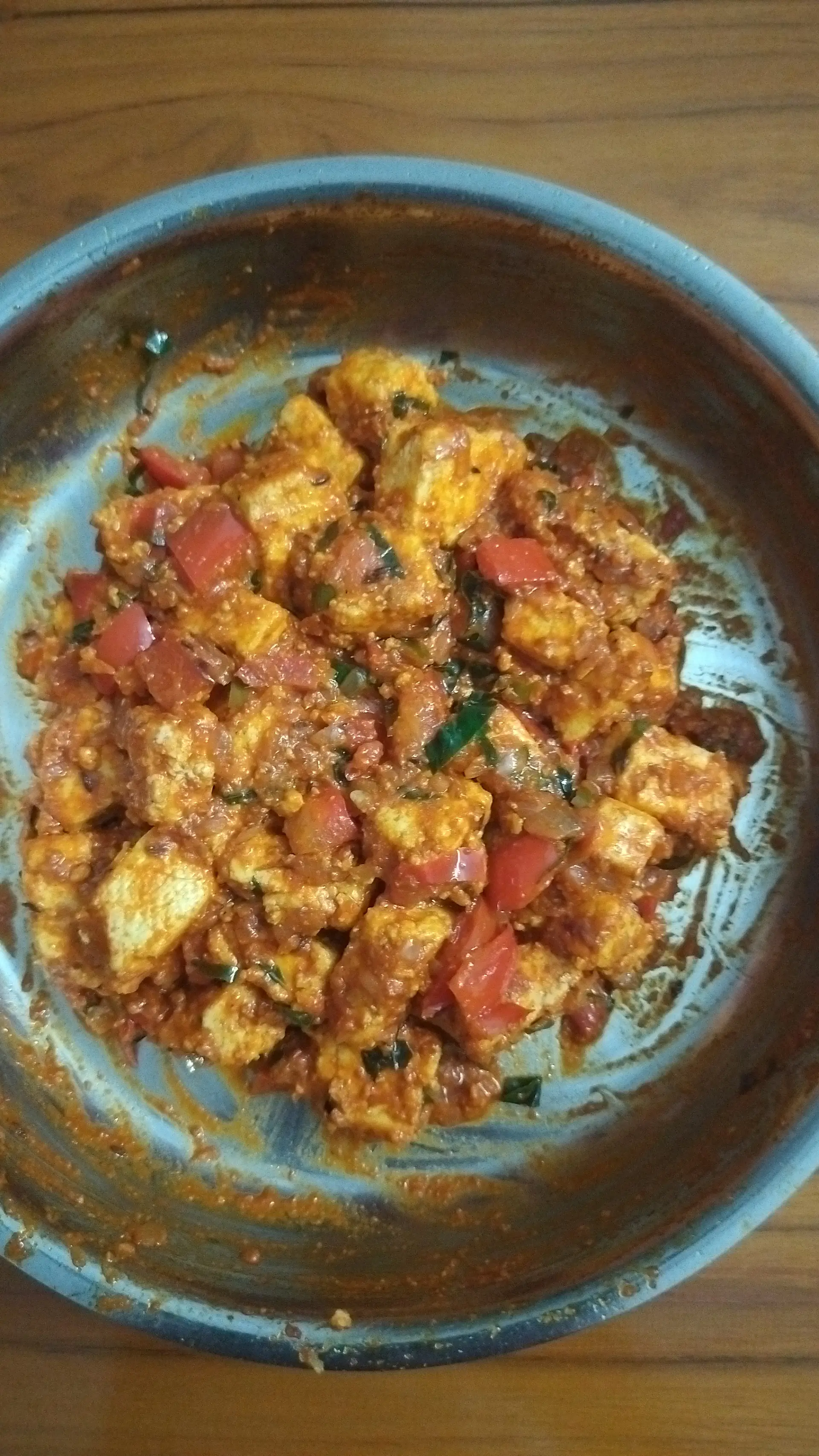 A cook's photo of Tawa Paneer