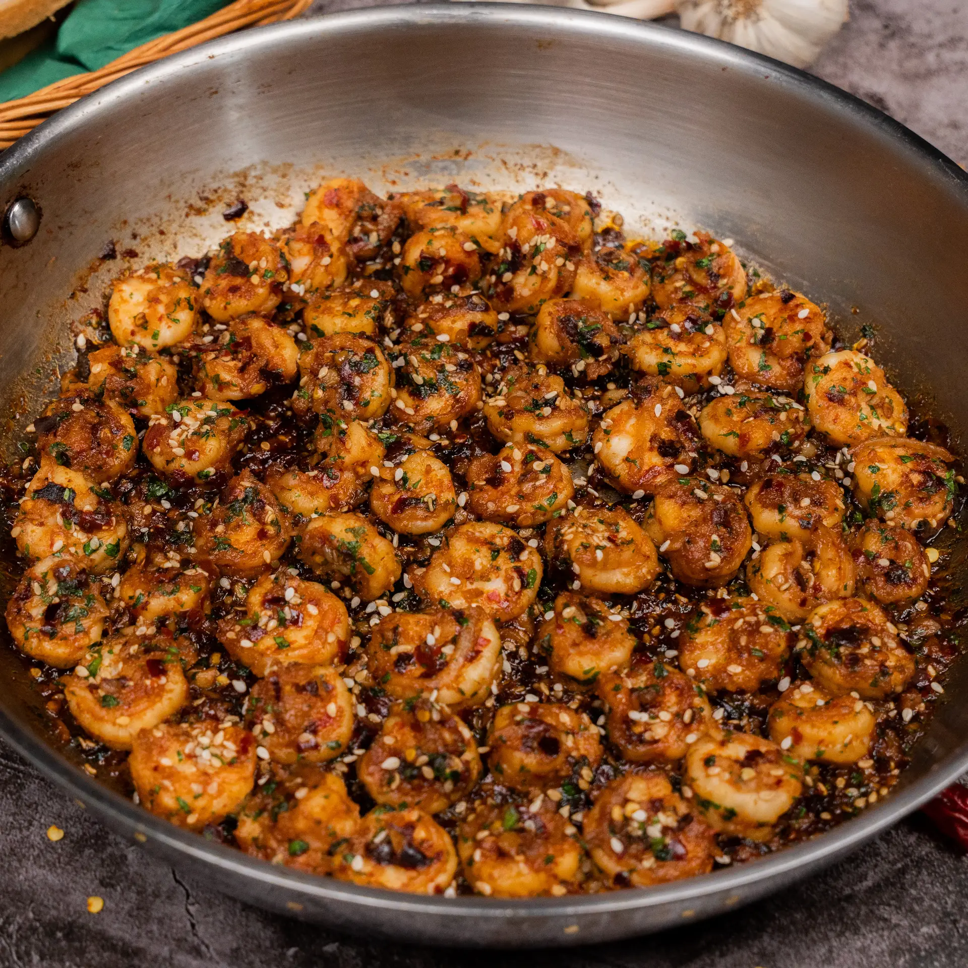 Chilli Garlic Prawns