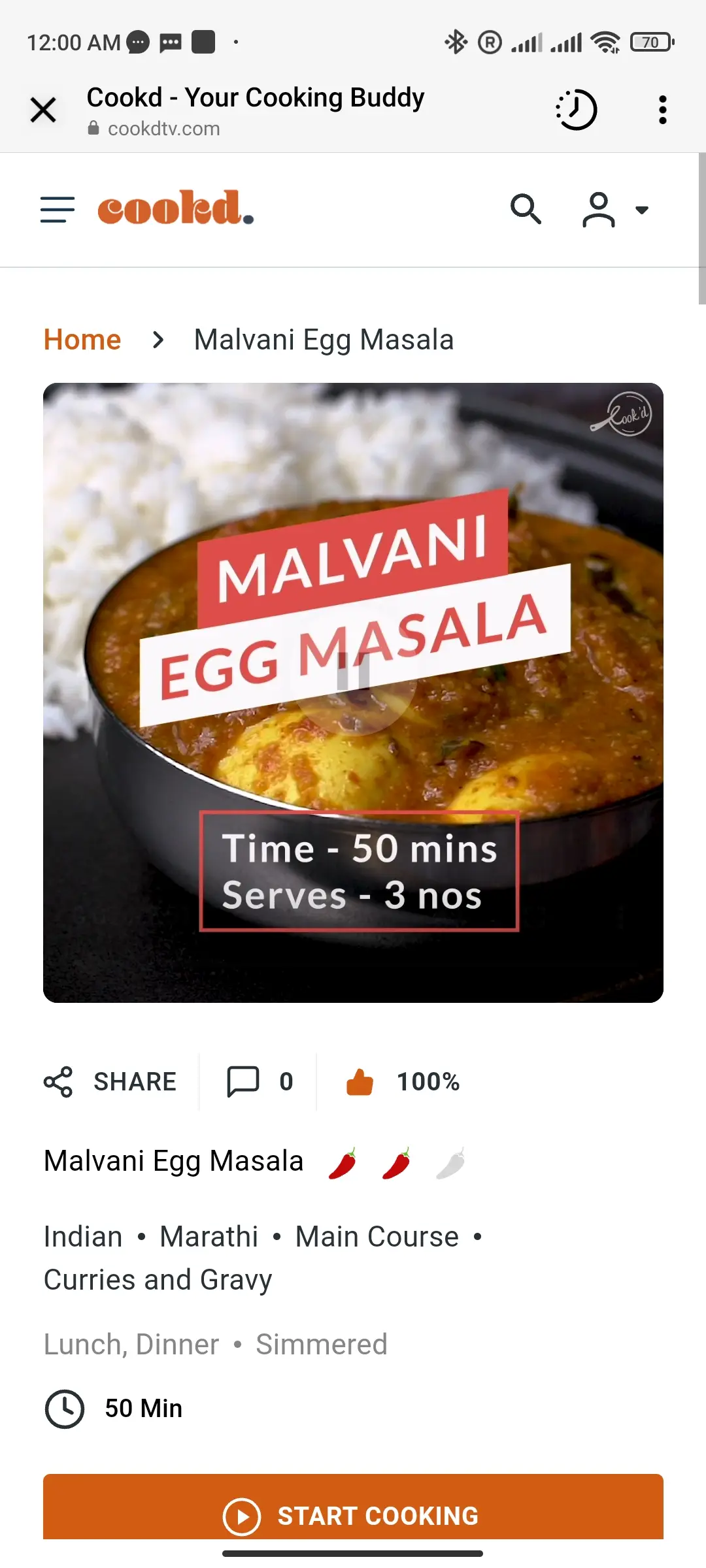 A cook's photo of Malvani Egg Masala