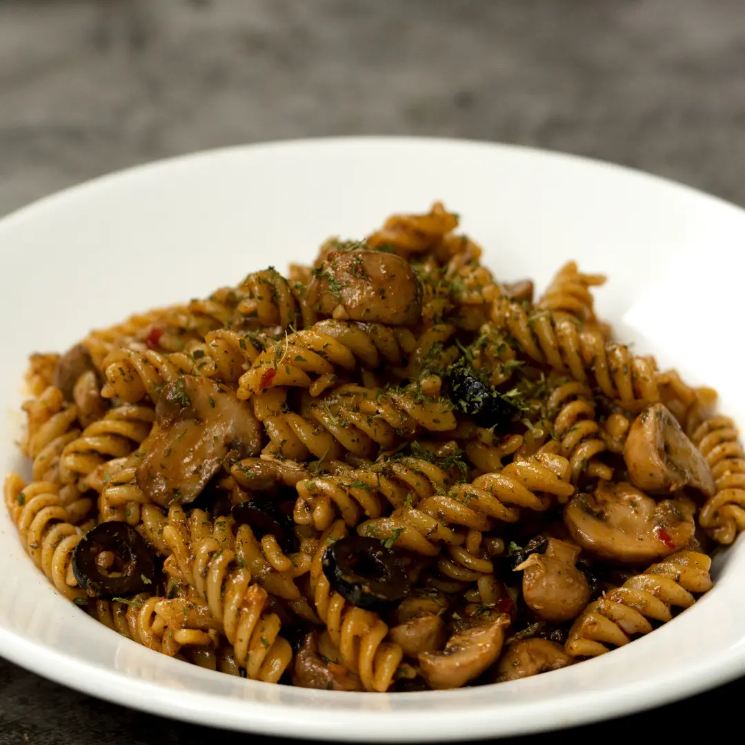 One Pot Garlic Mushroom Pasta