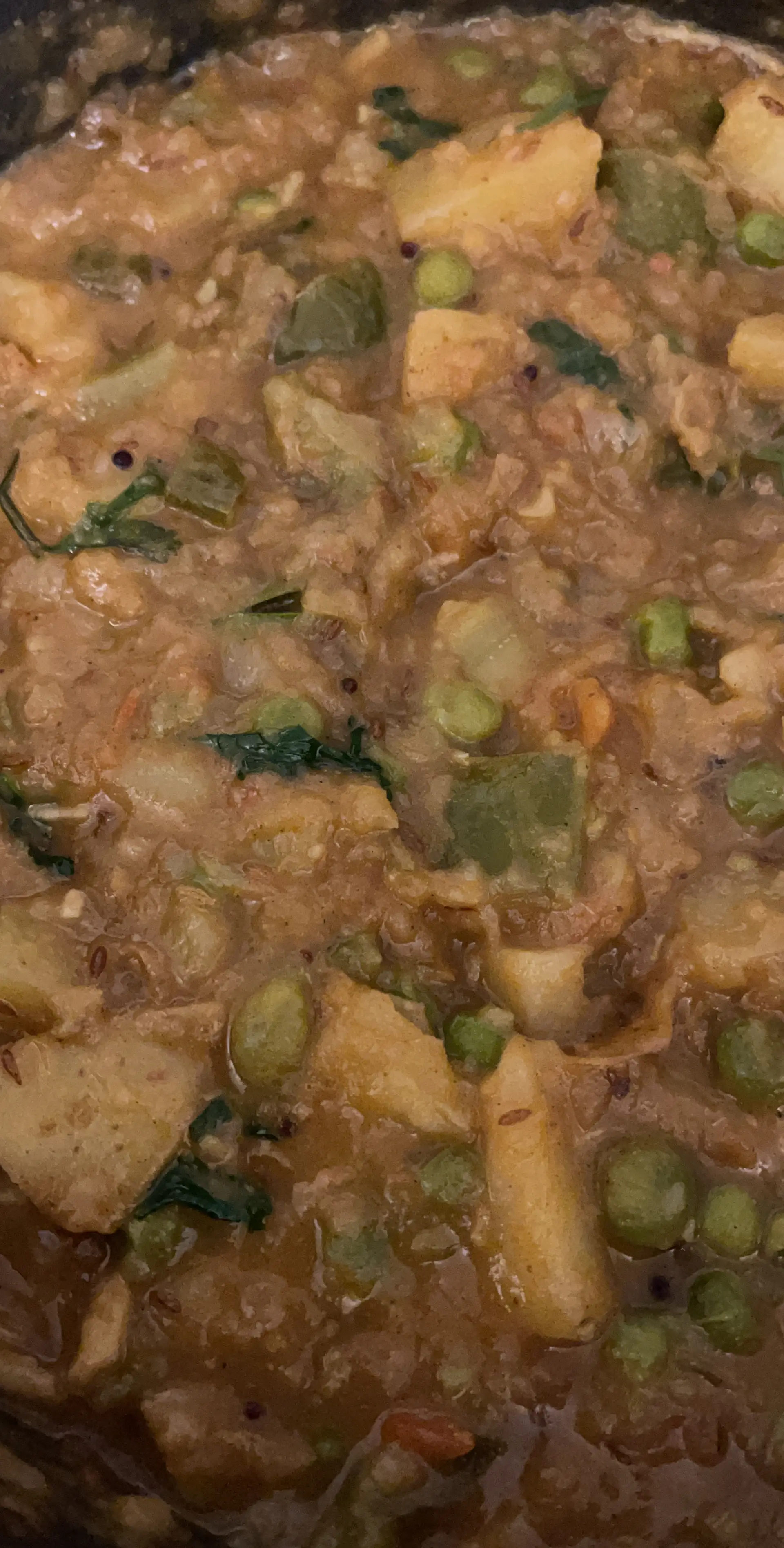 A cook's photo of Aloo Matar
