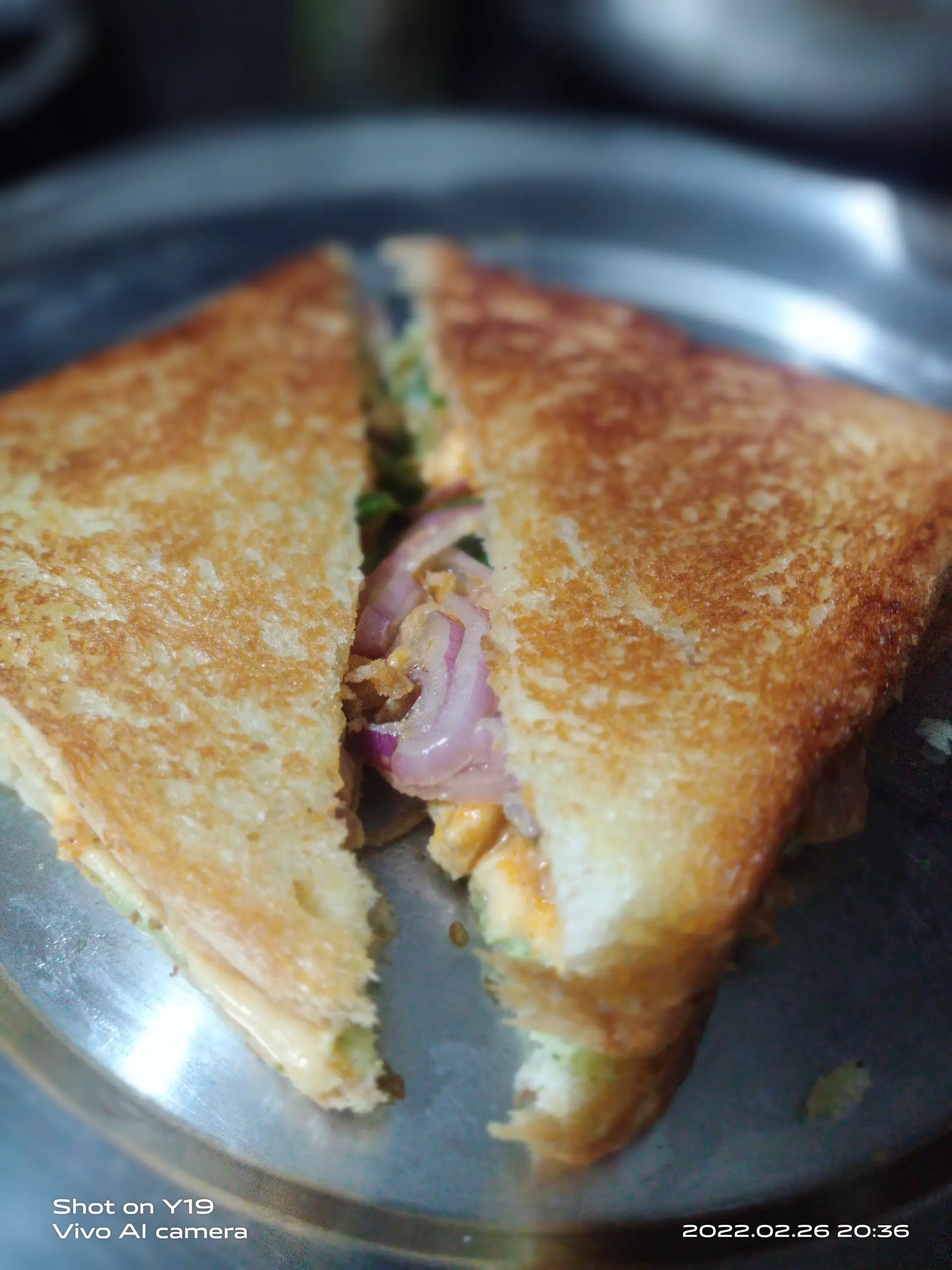 A cook's photo of Cafe Style Paneer Tikka Sandwich