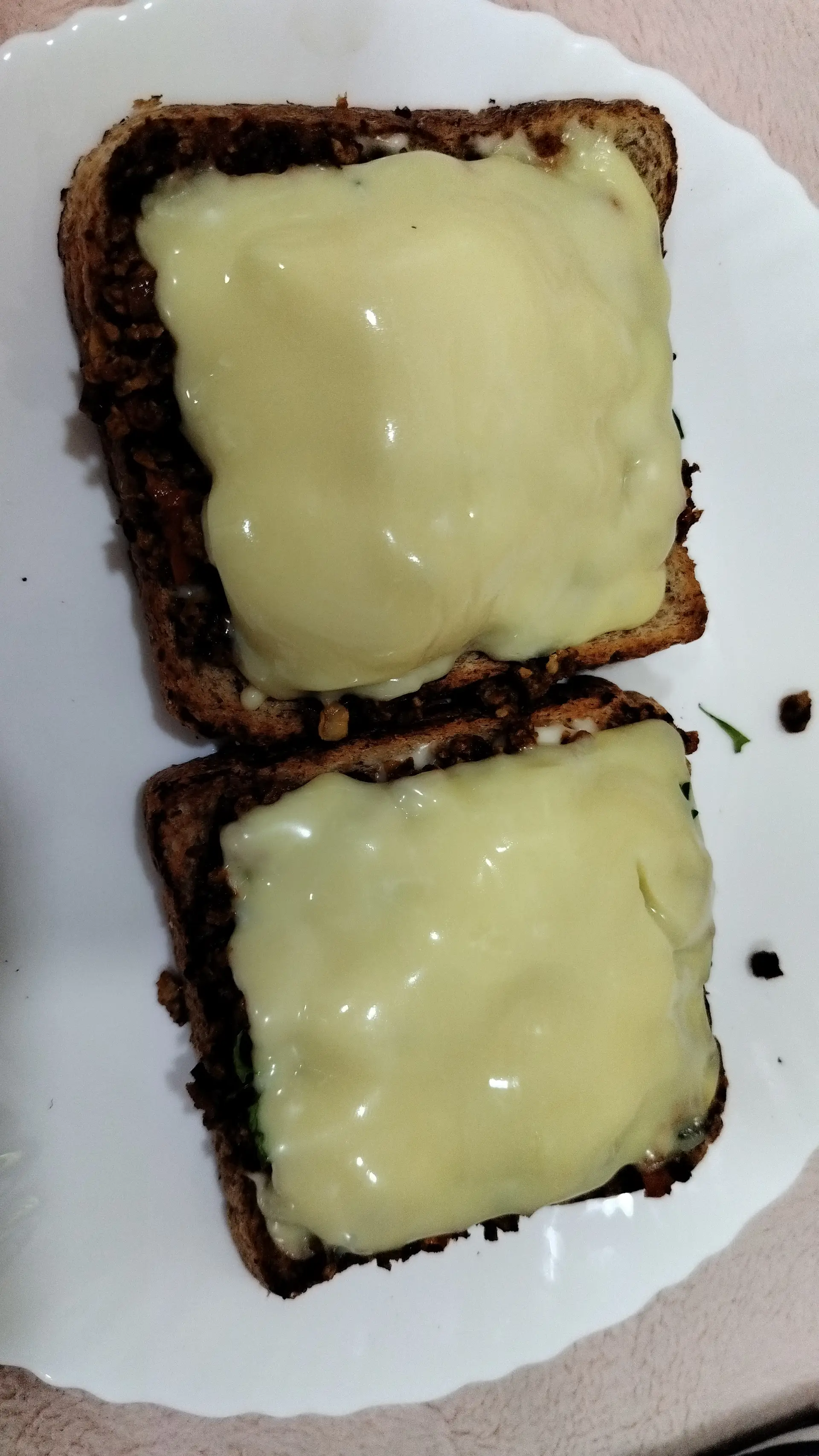A cook's photo of Masala Egg and Cheese Toast