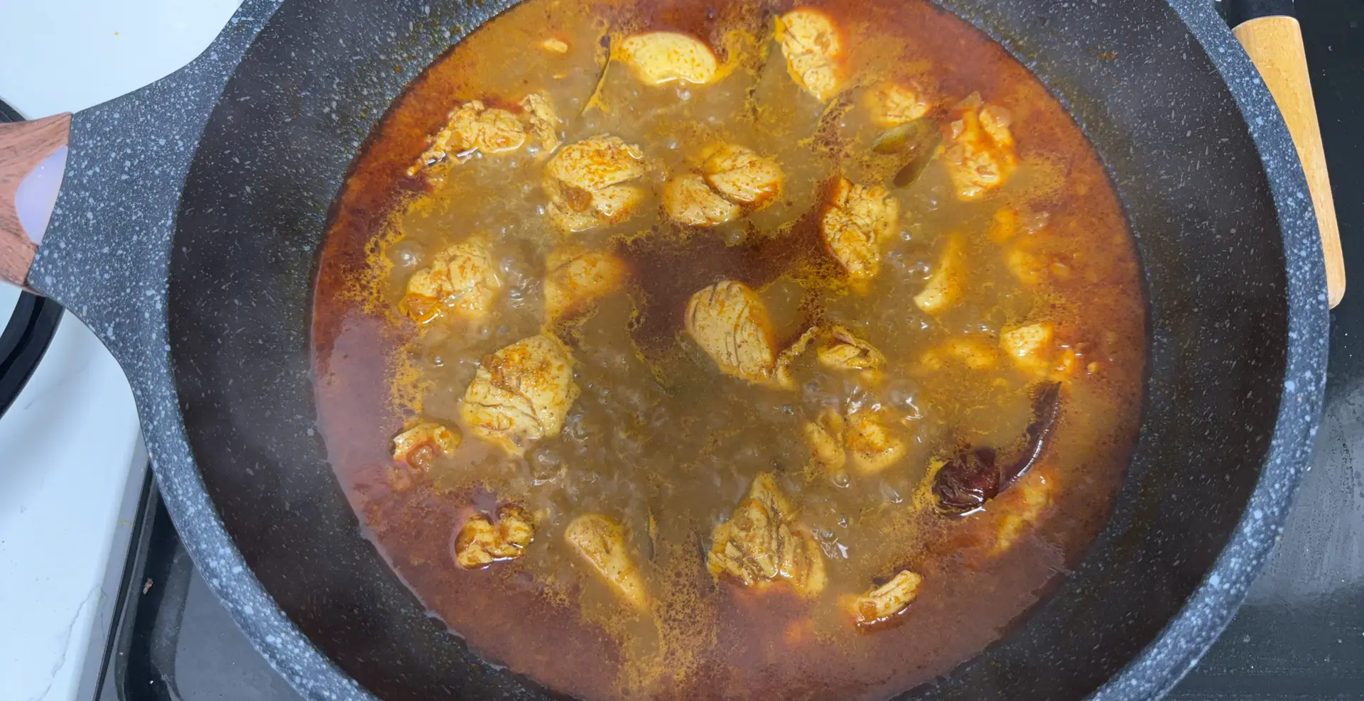 A cook's photo of Cookd Guntur Chicken Kuzhambu
