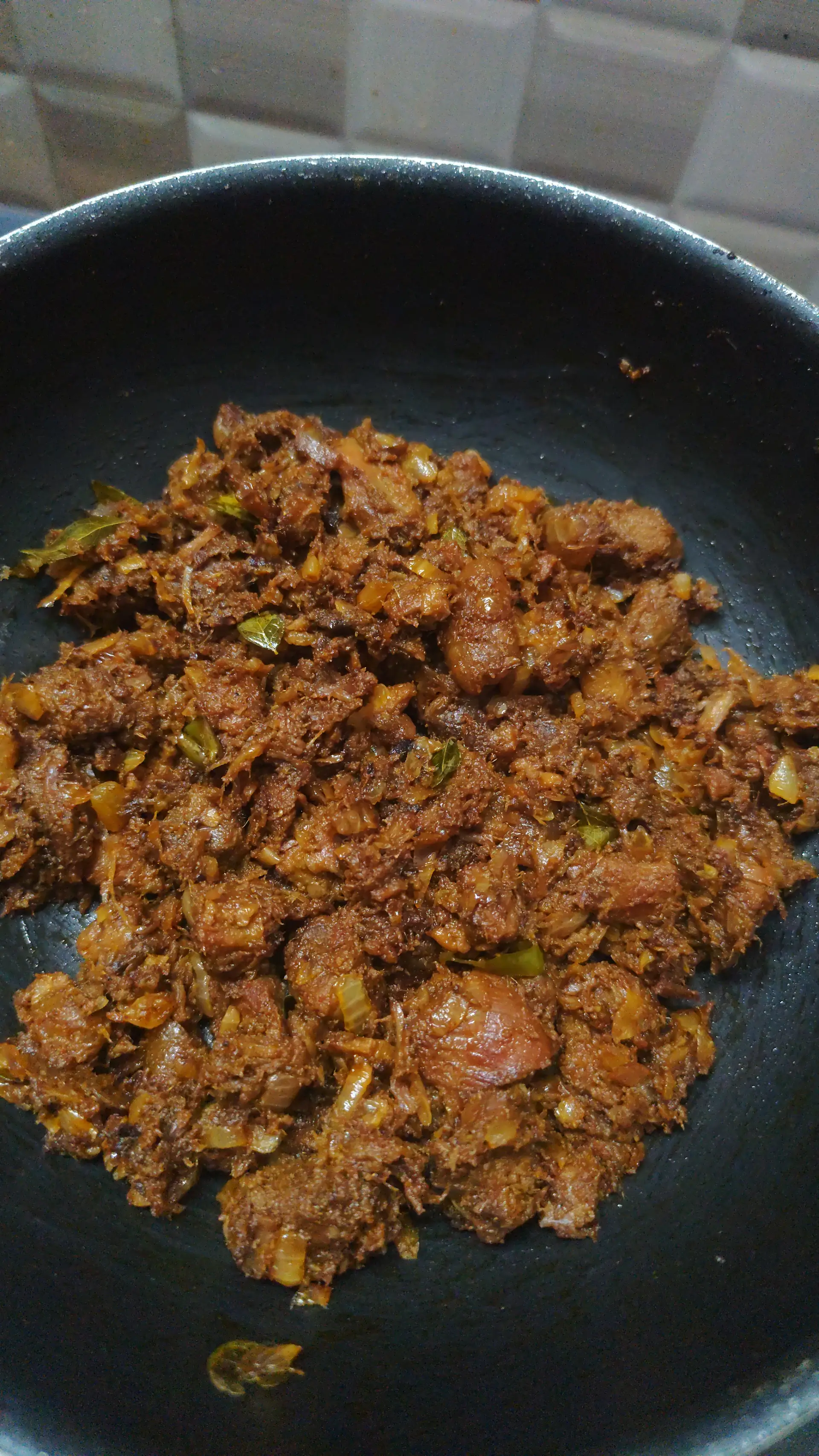 A cook's photo of Mutton Tawa Fry