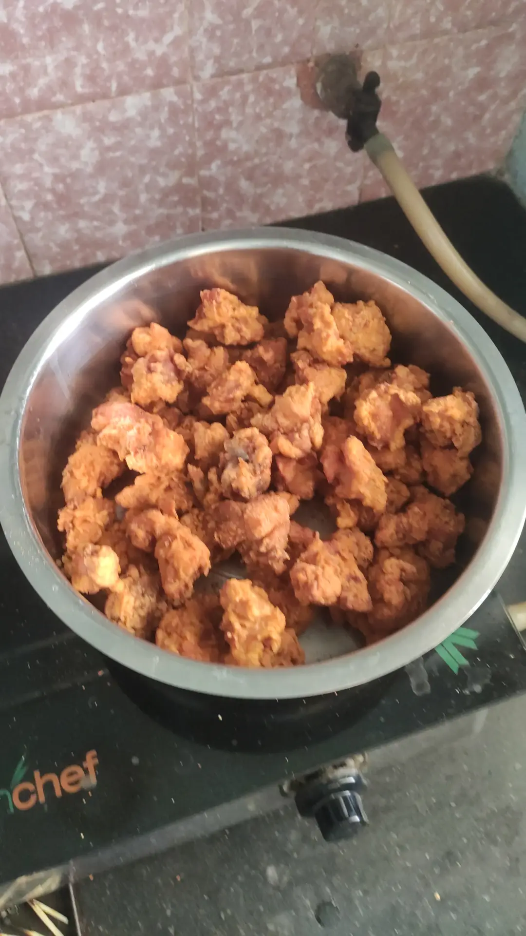 A cook's photo of குக்டு ஃப்ரைடு சிக்கன்