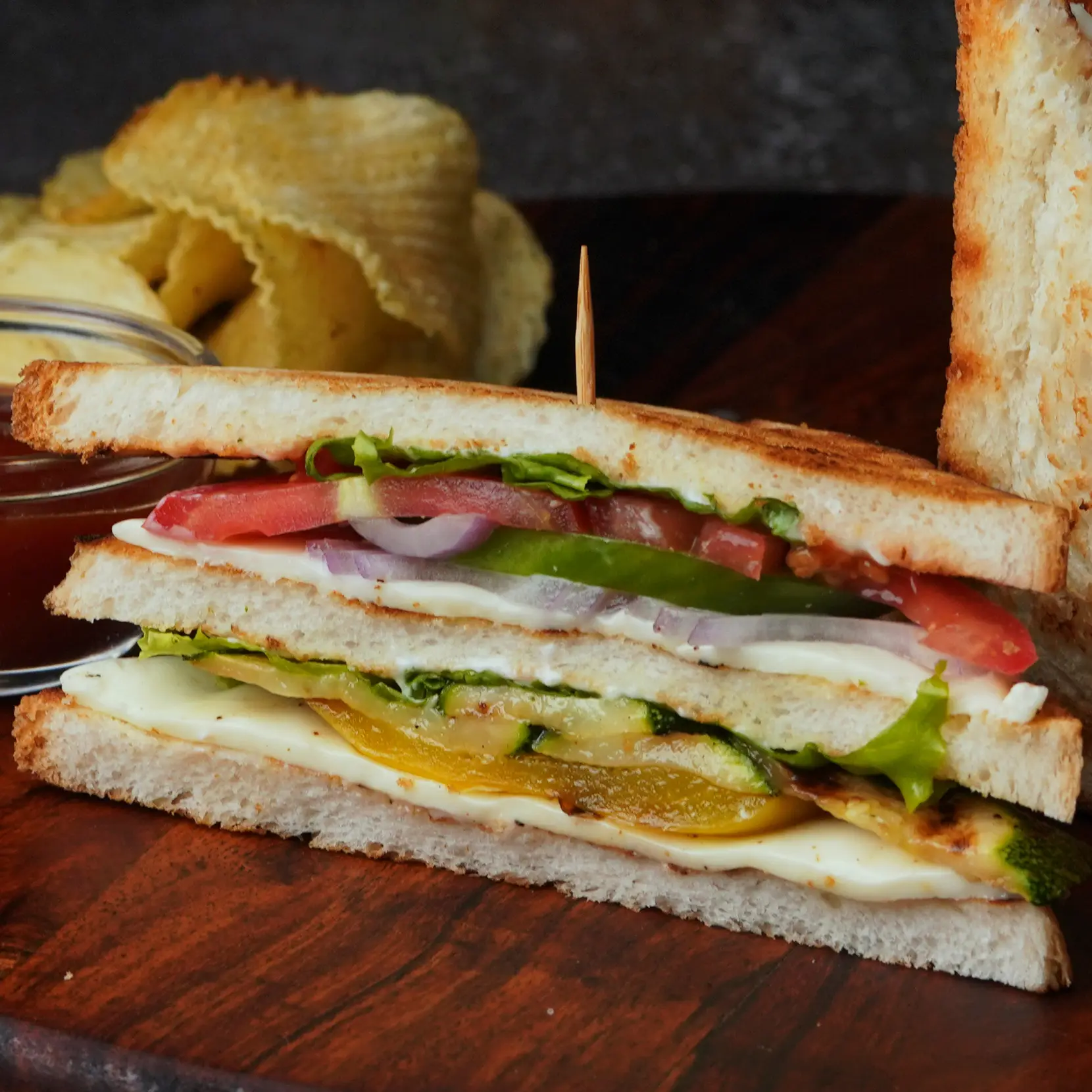 Veg Club Sandwich