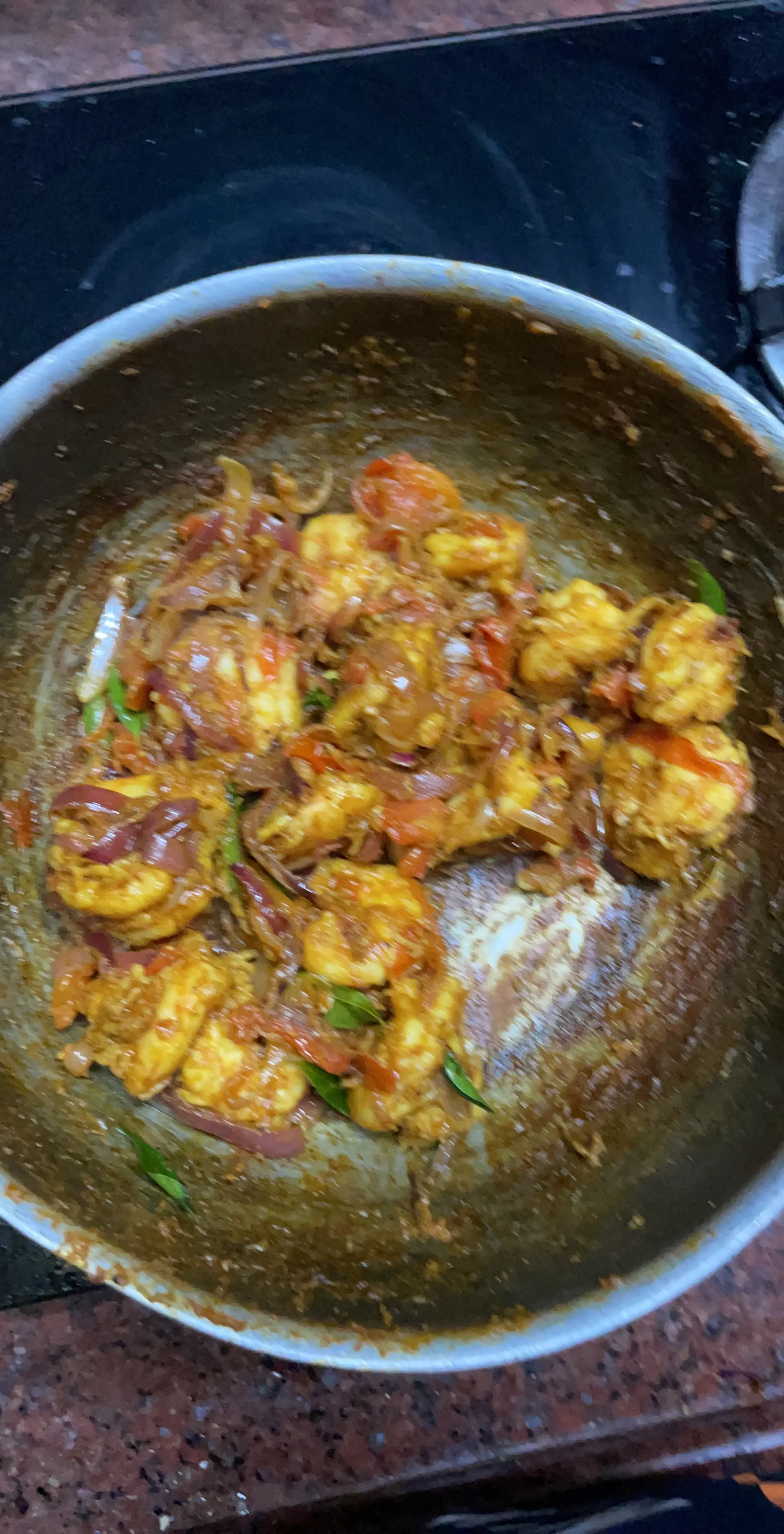 A cook's photo of Puthur Jayaram Prawn Tawa Fry