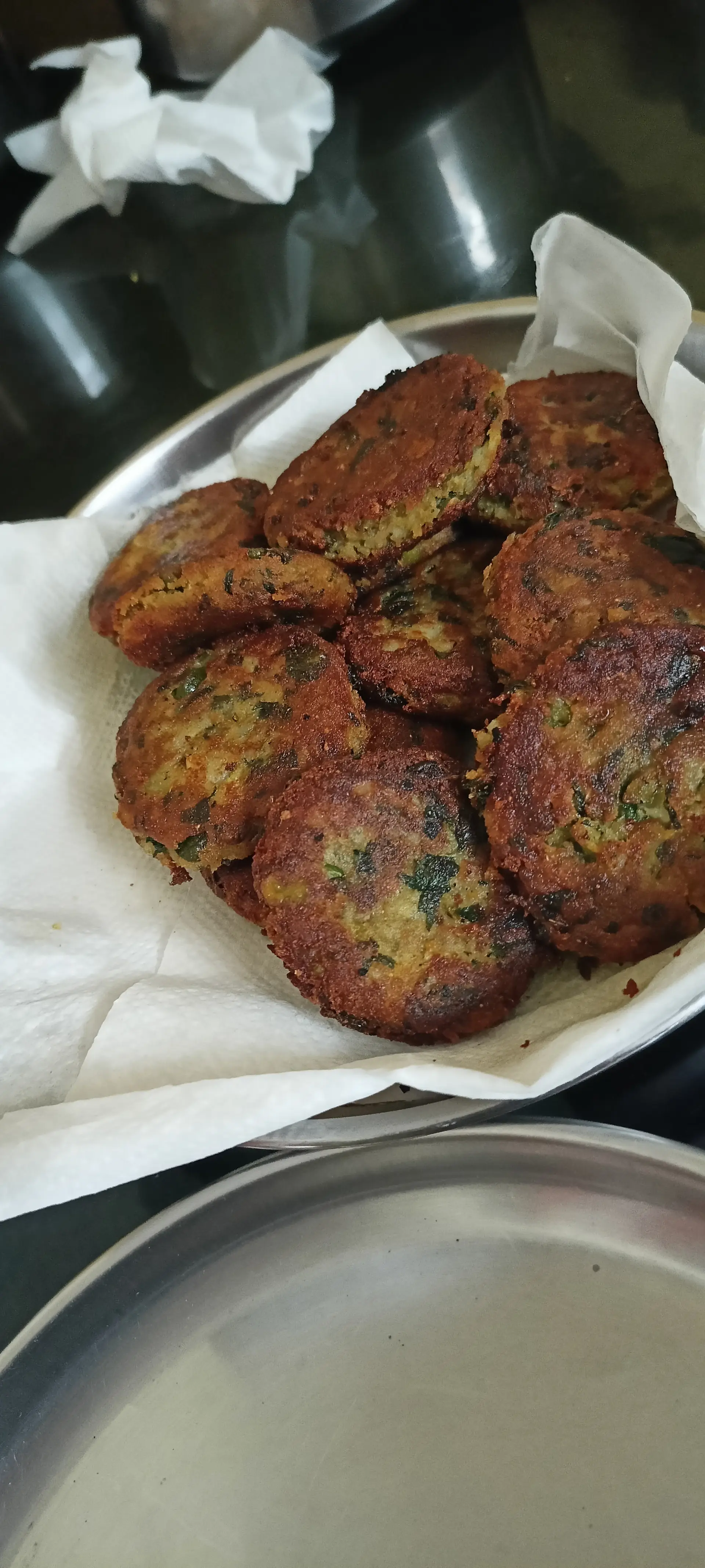 A cook's photo of Aloo Matar Palak Tikki