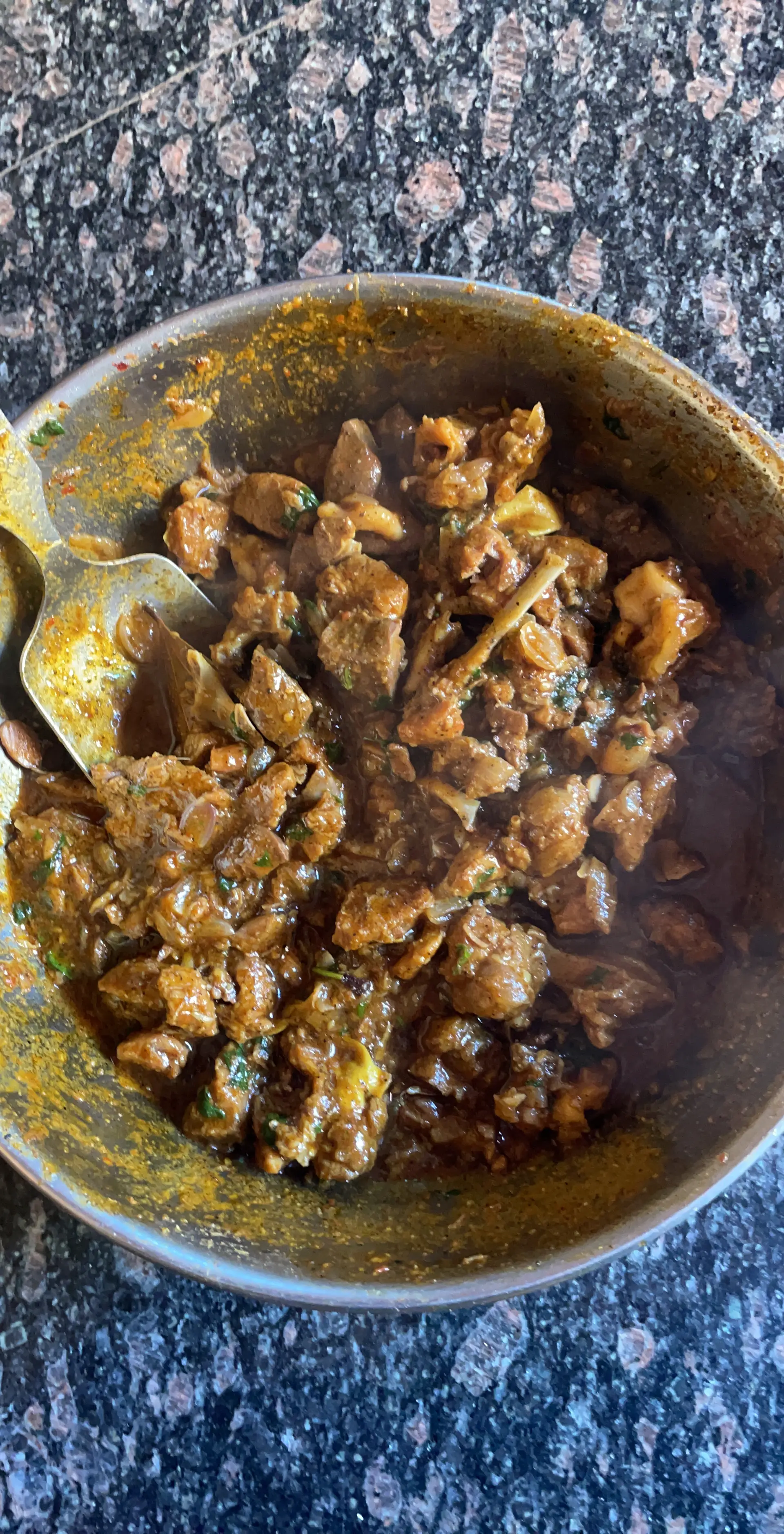 A cook's photo of Madurai Mutton Sukka