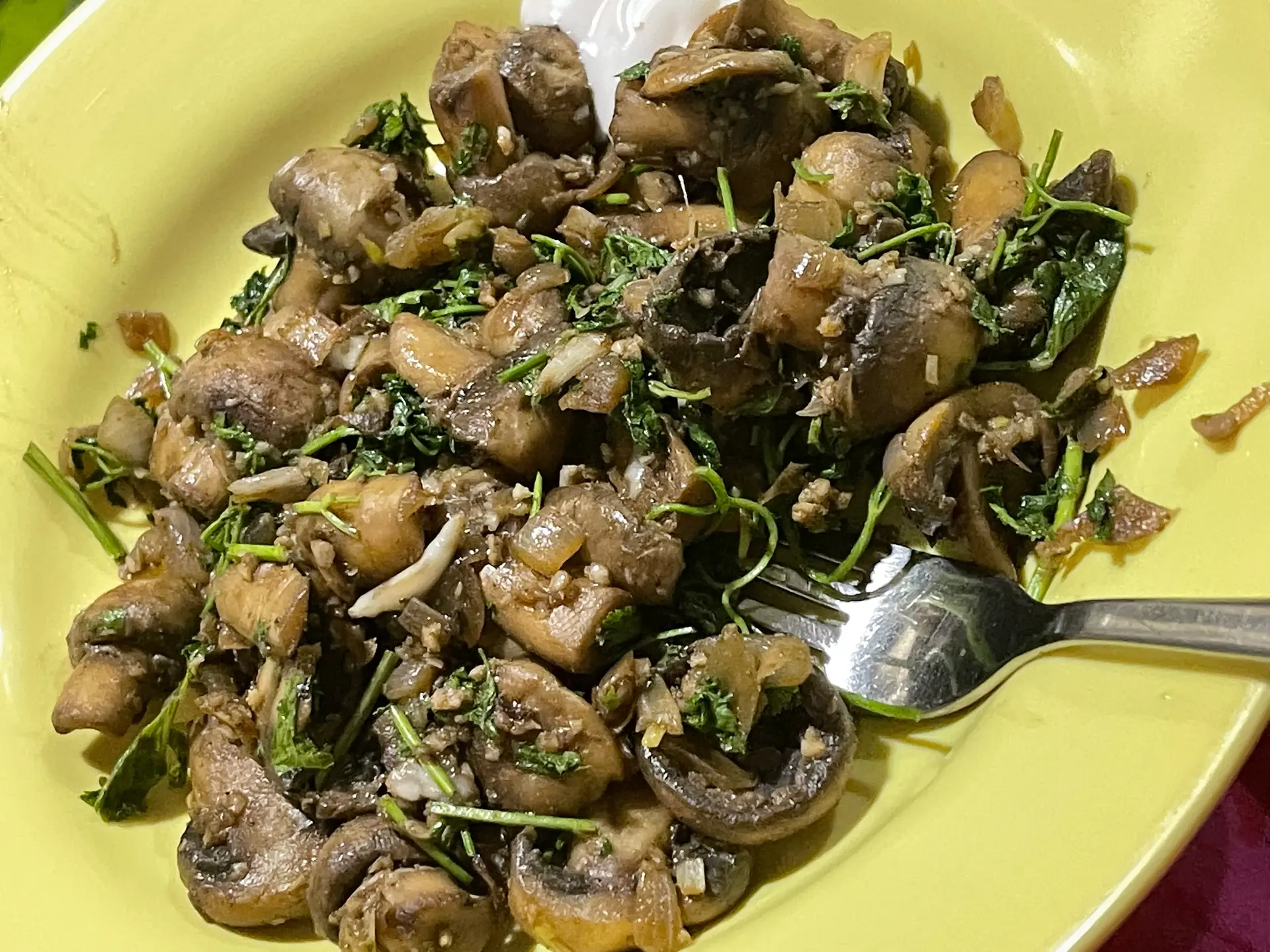 A cook's photo of Garlic Mushroom