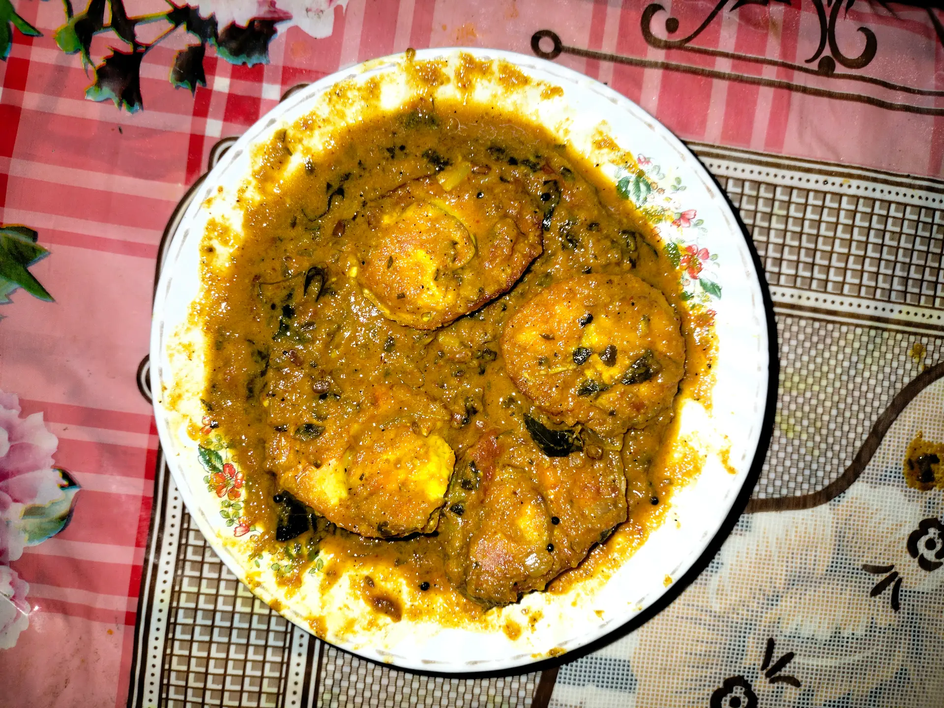 A cook's photo of Muttai Milagu Masala
