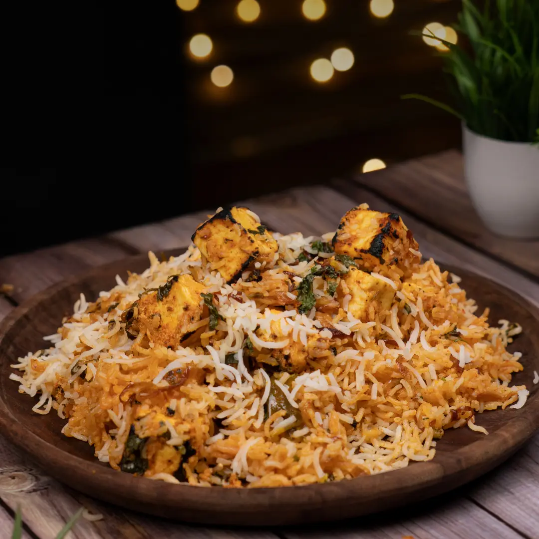 Paneer Tikka Biryani