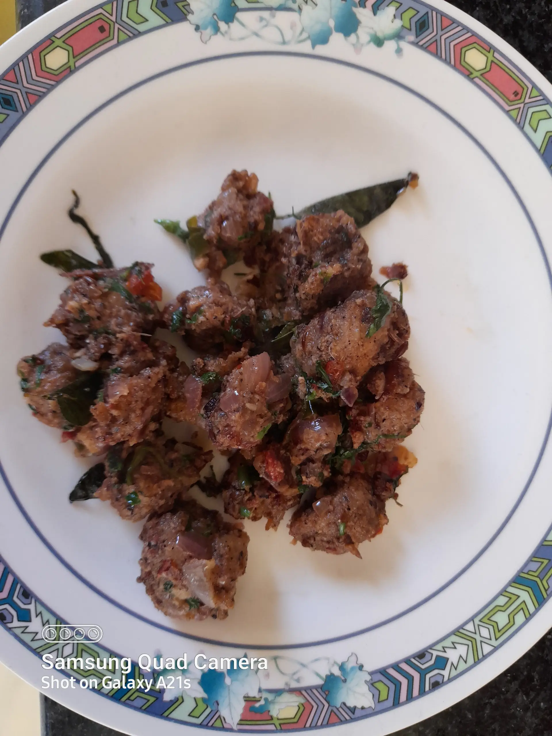 A cook's photo of Karaikudi Mushroom Fry