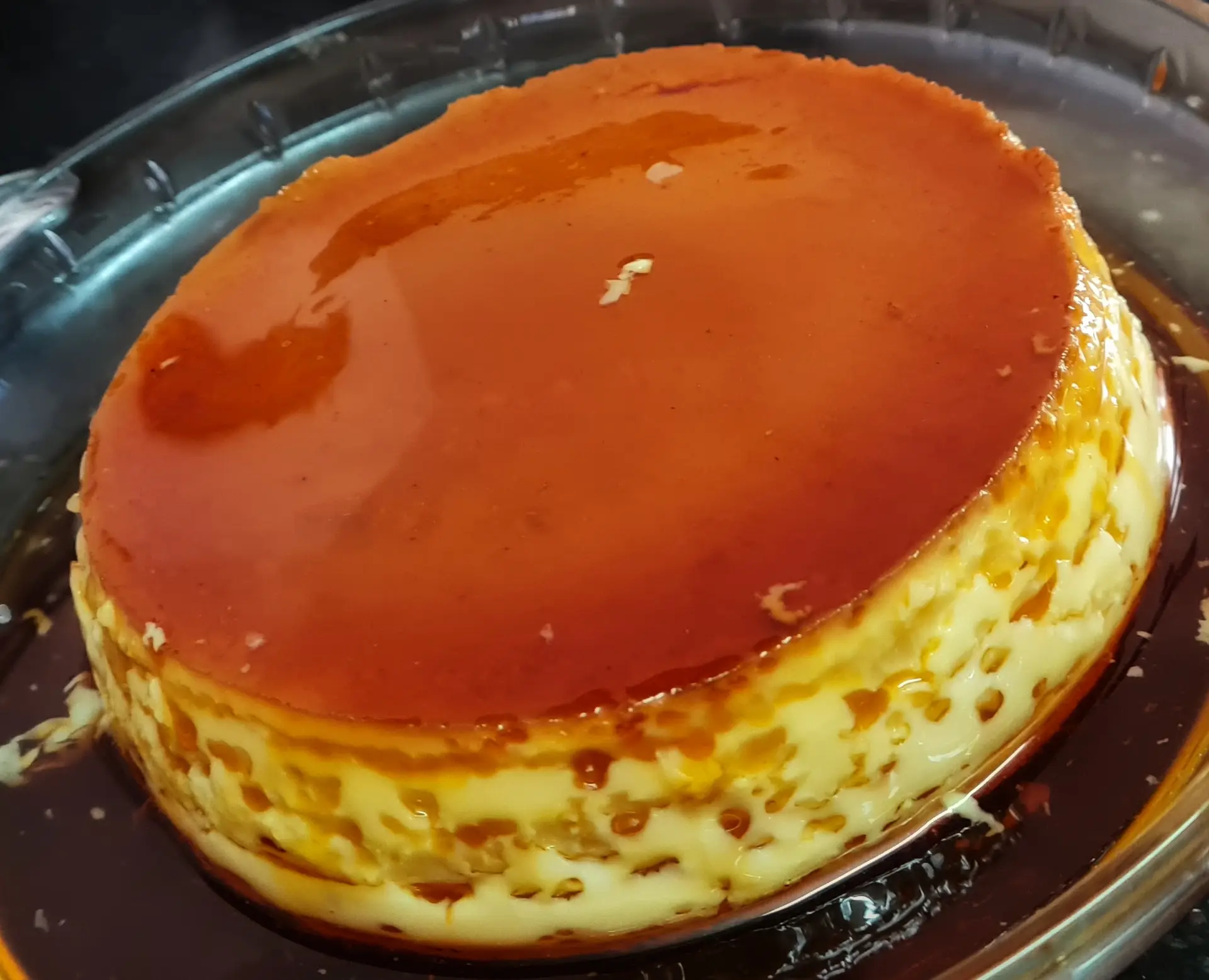 A cook's photo of No Oven Caramel Custard