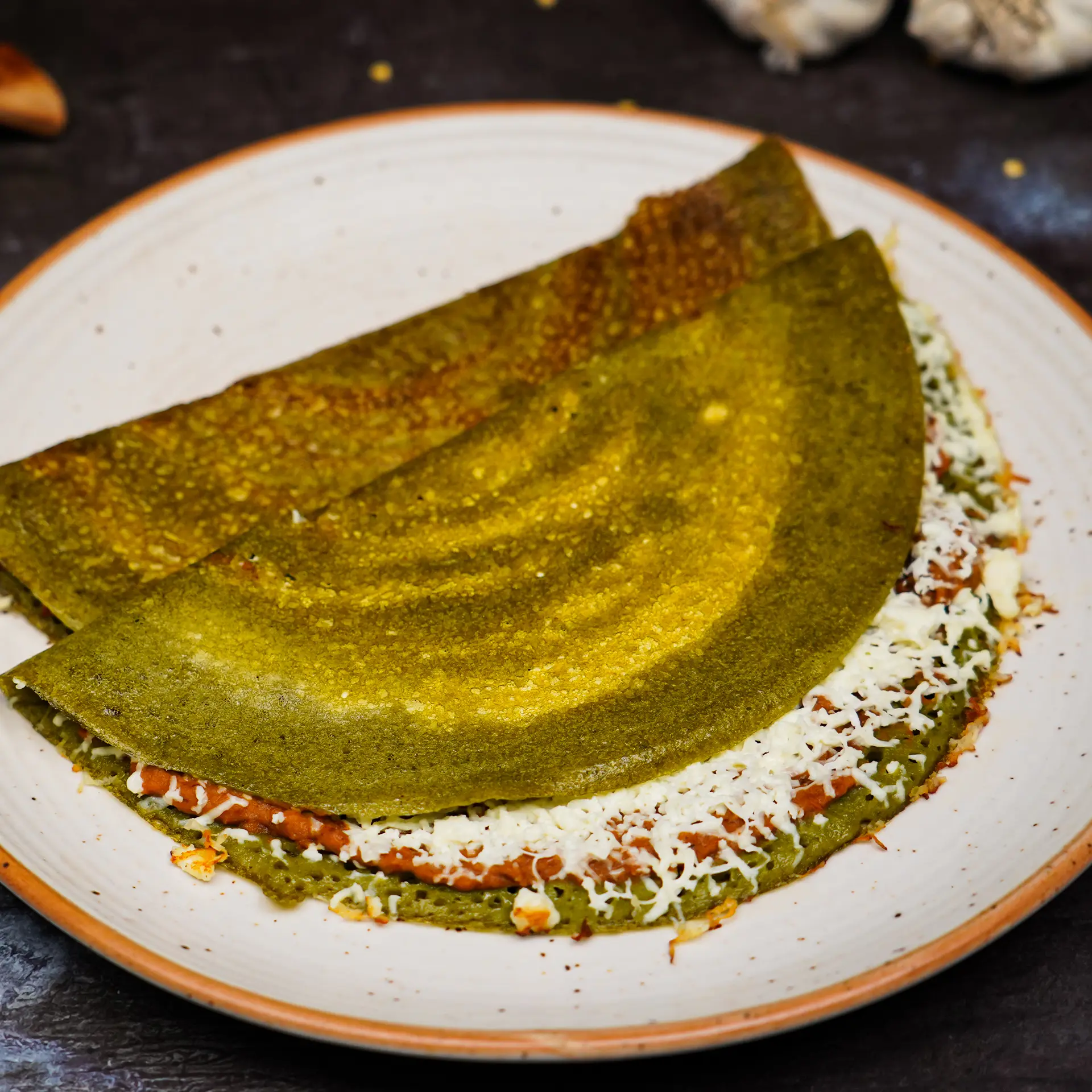 Palak Paneer Dosa