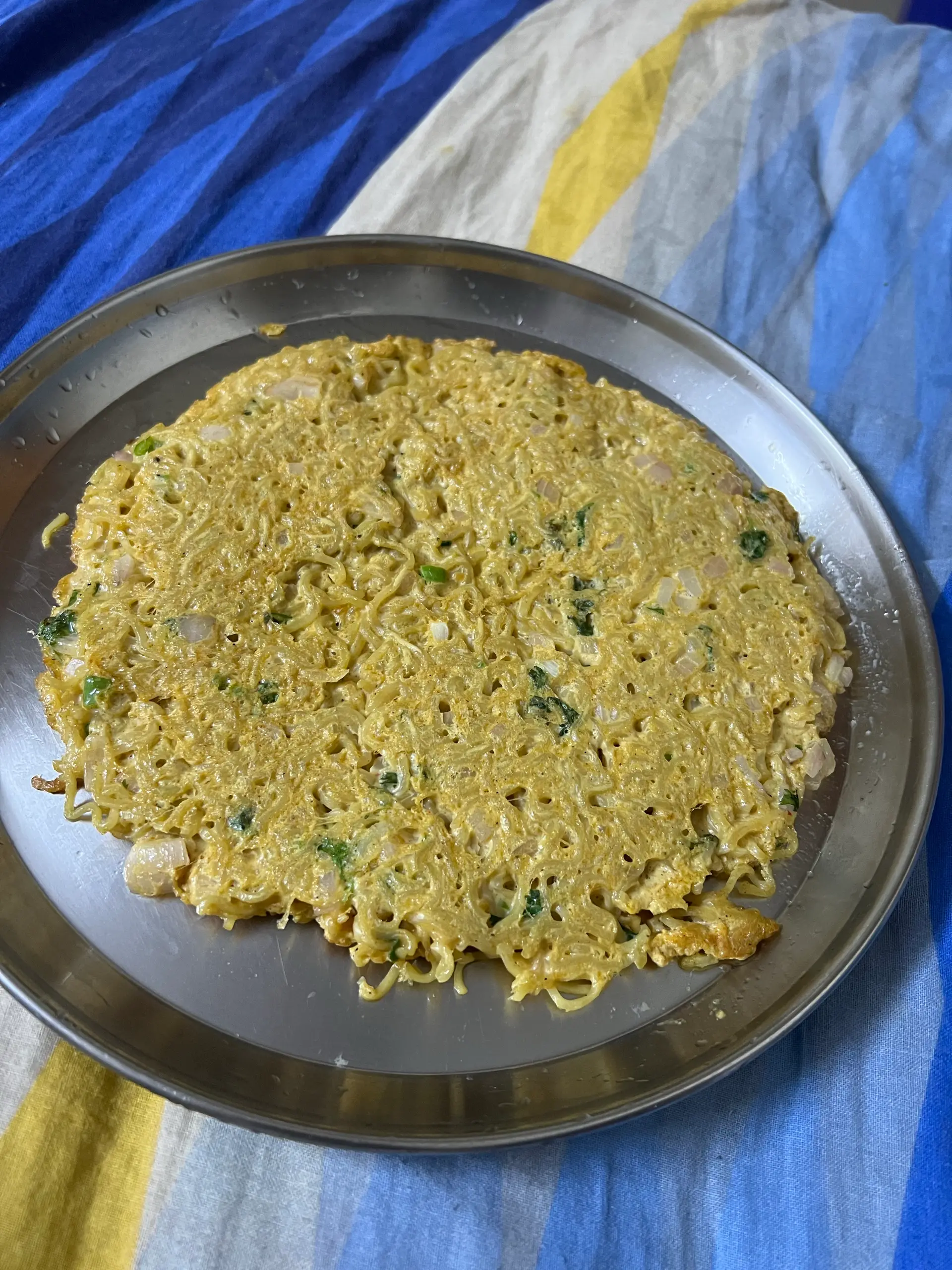 A cook's photo of Noodles Omelette