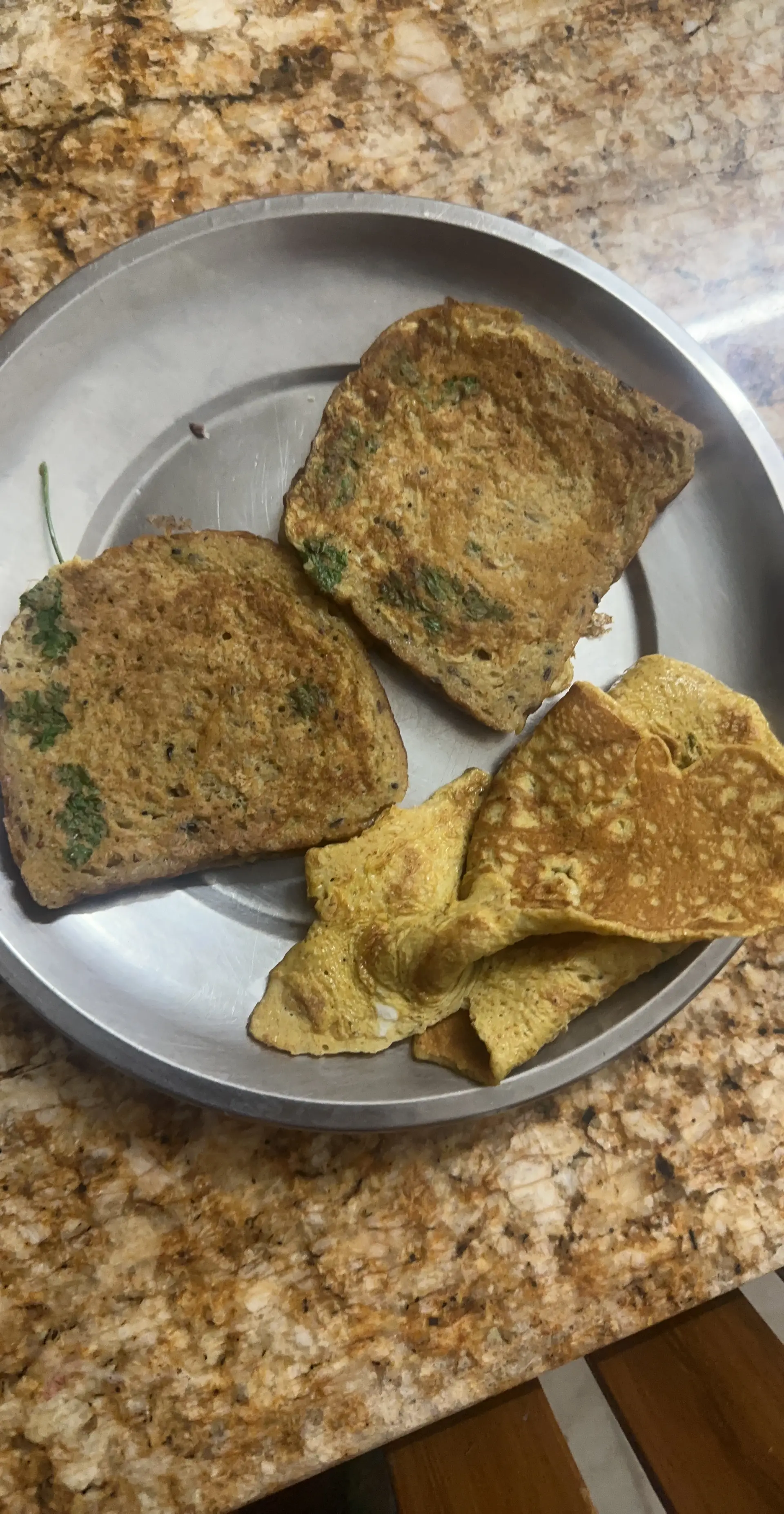A cook's photo of Egg Masala Toast
