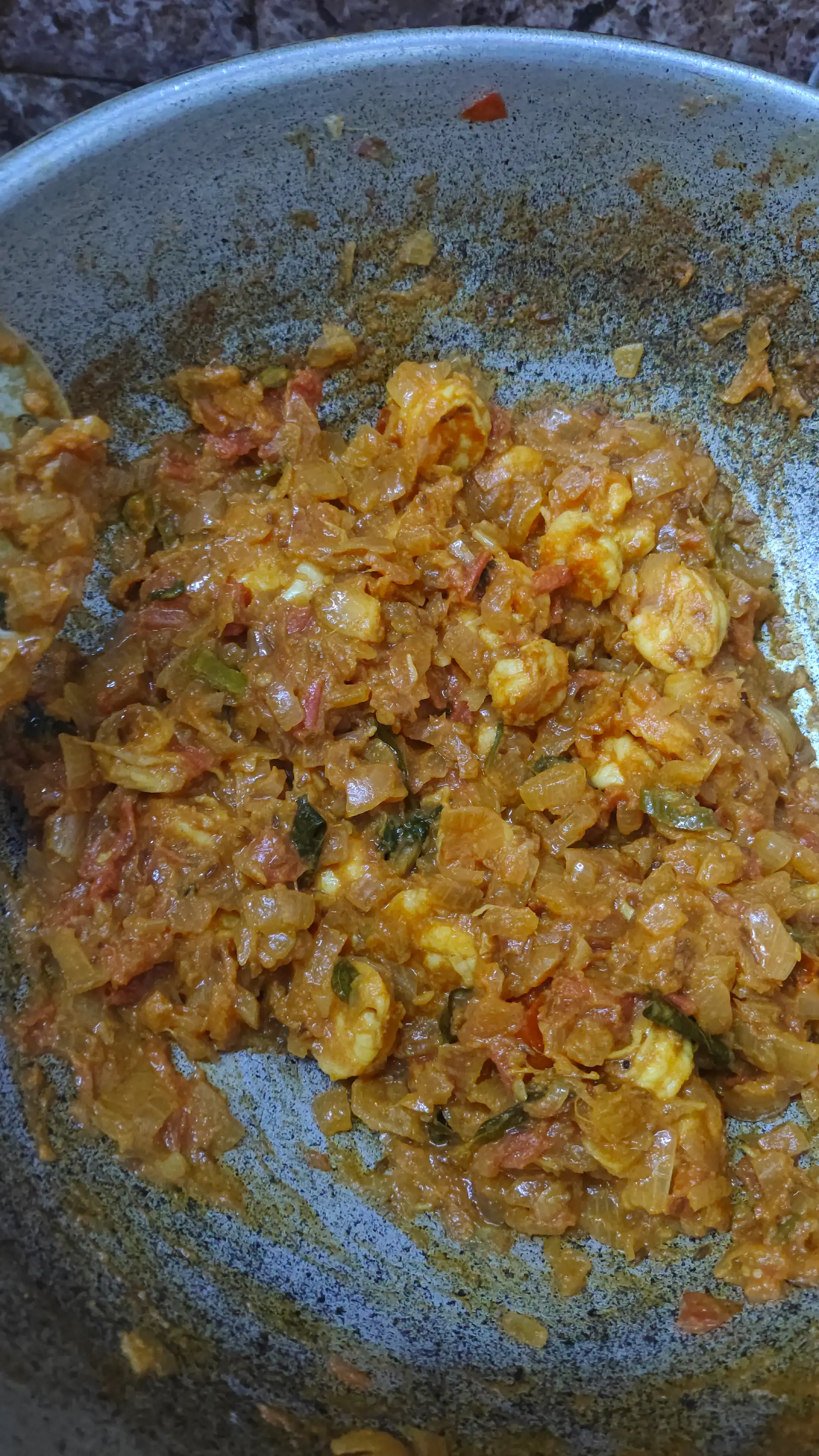 A cook's photo of Prawn Thokku