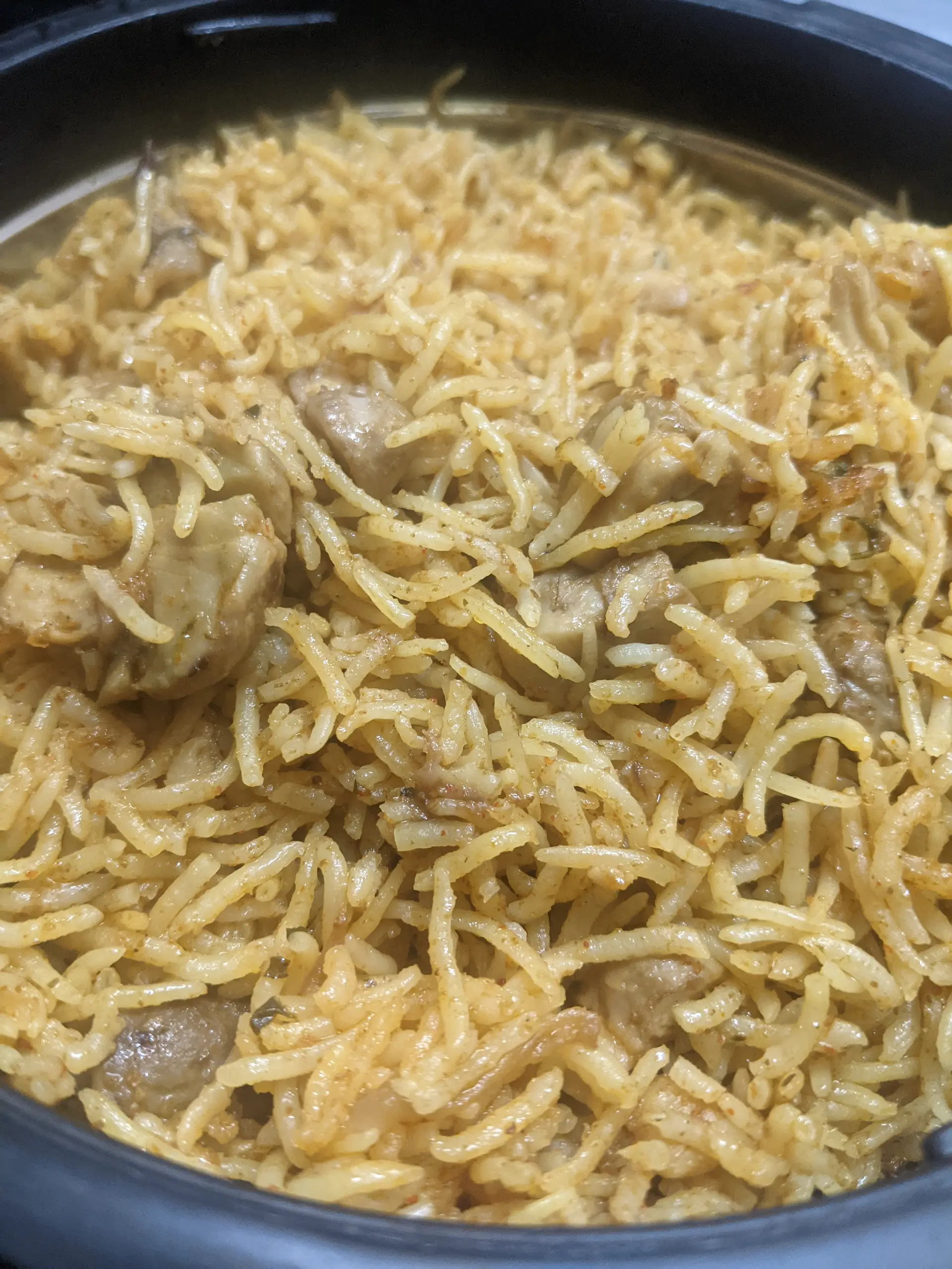 A cook's photo of Mushroom Biryani