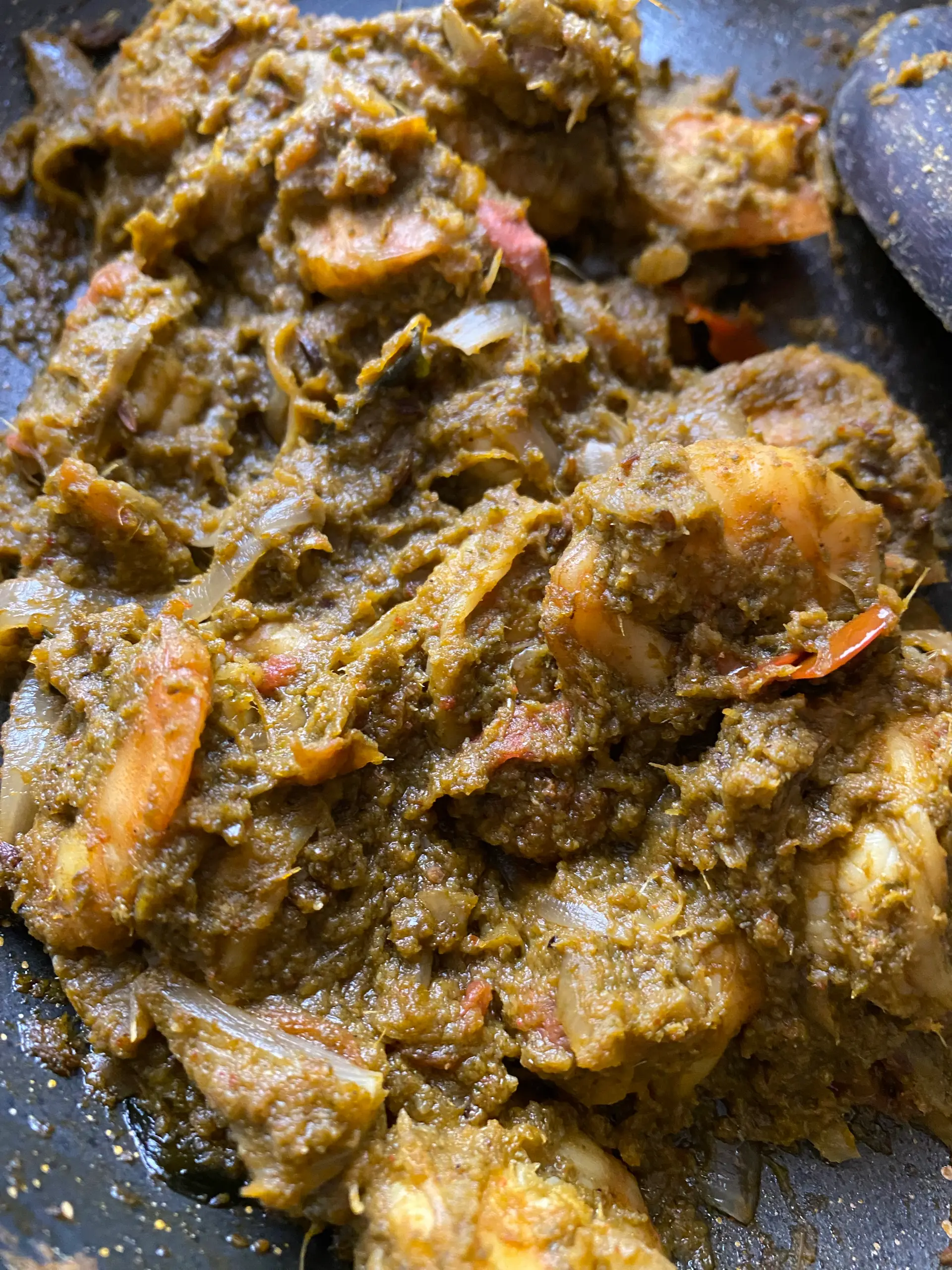 A cook's photo of Karuveppillai Yera Thokku