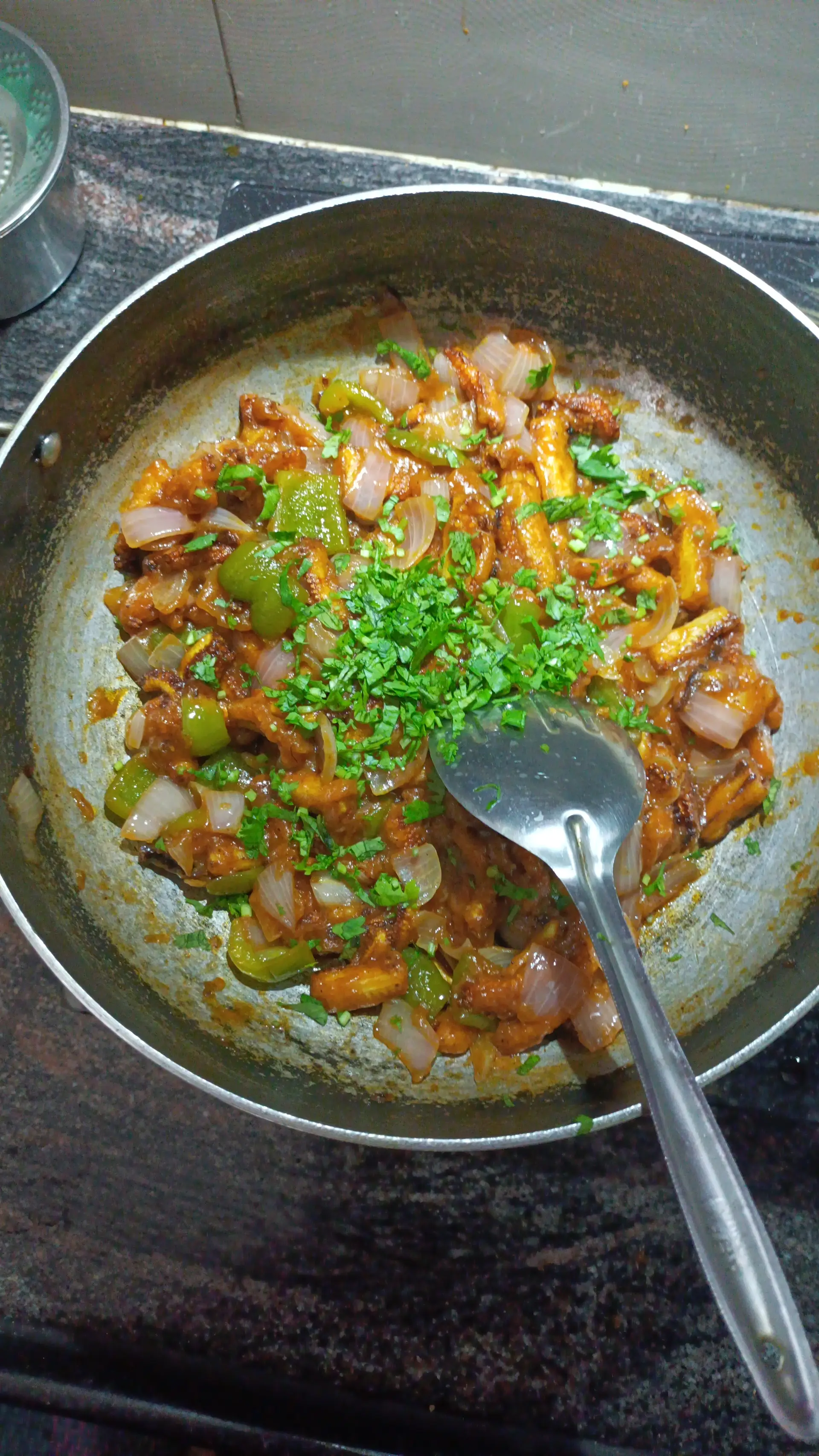 A cook's photo of Baby Corn Manchurian