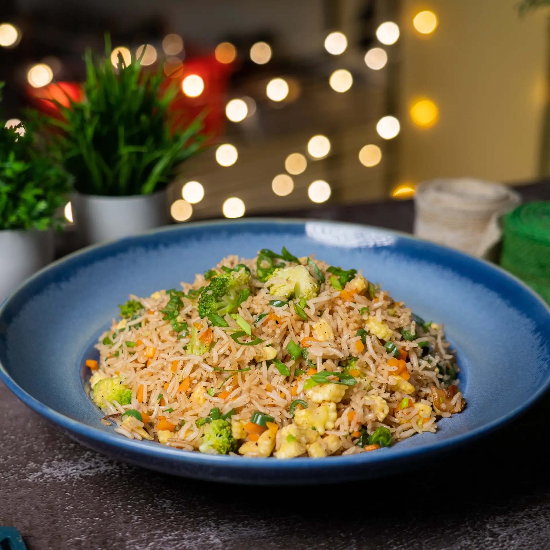 Burnt Garlic Vegetable Fried Rice