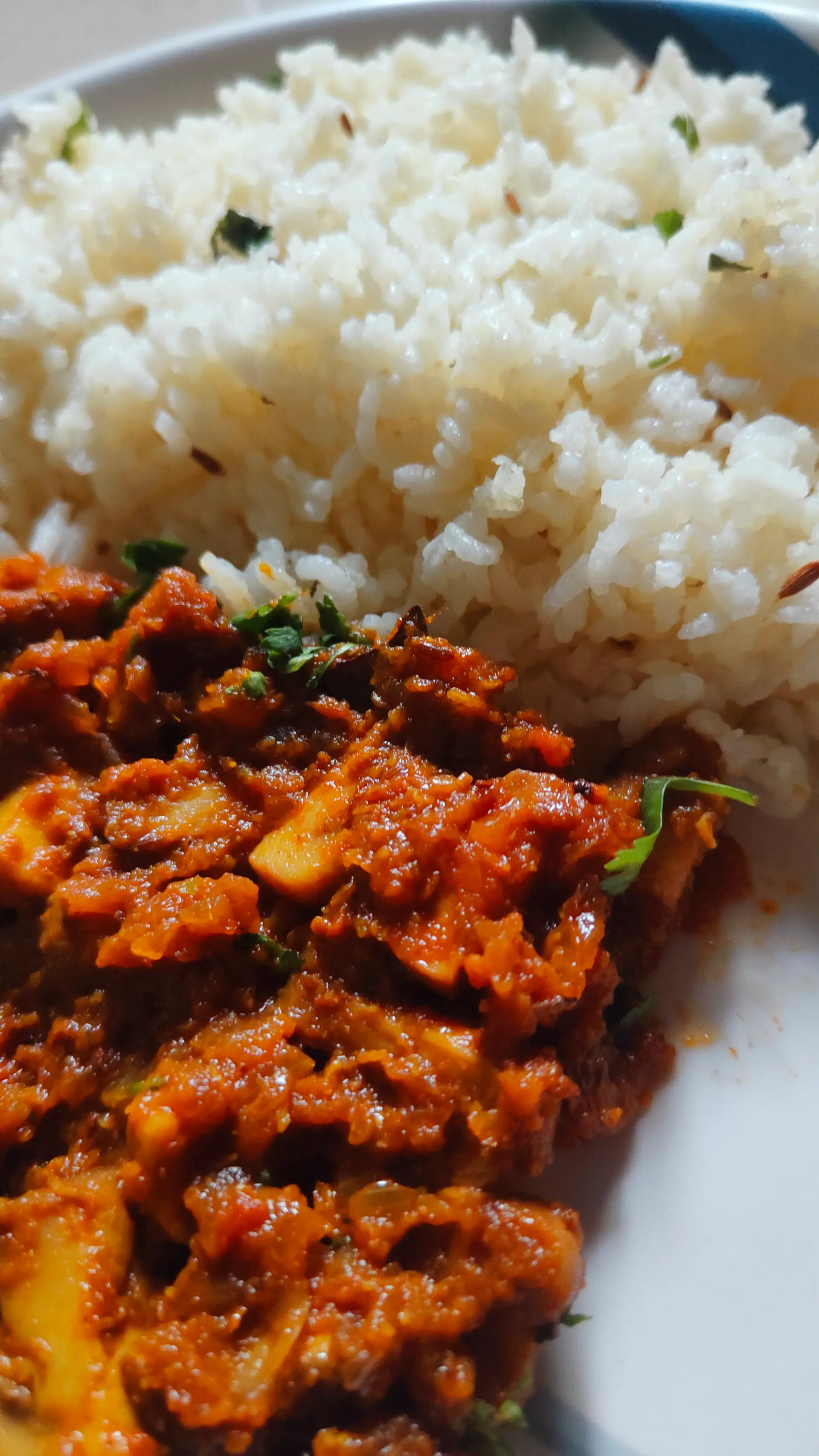 A cook's photo of Mushroom Masala