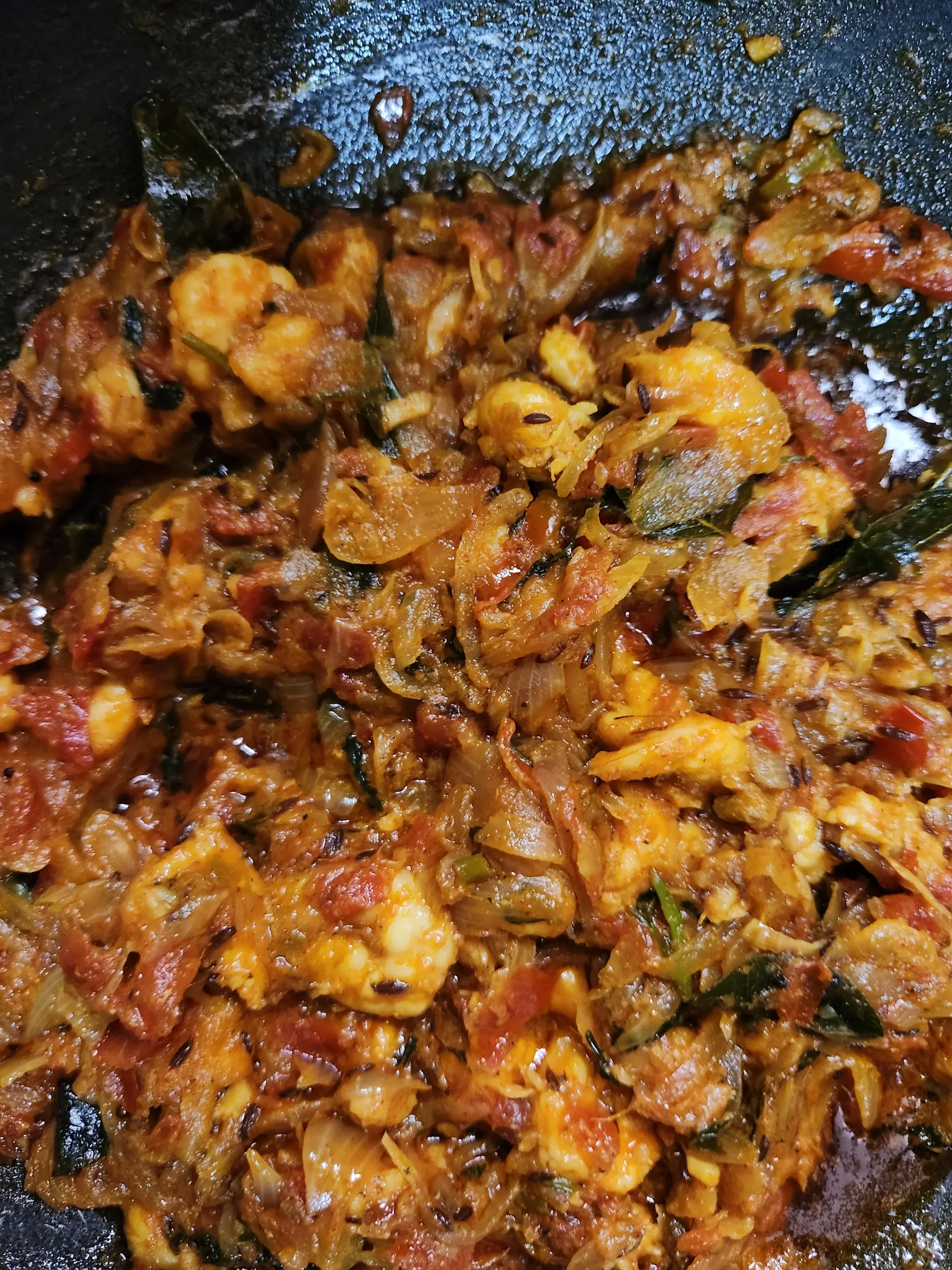 A cook's photo of Prawn Thokku