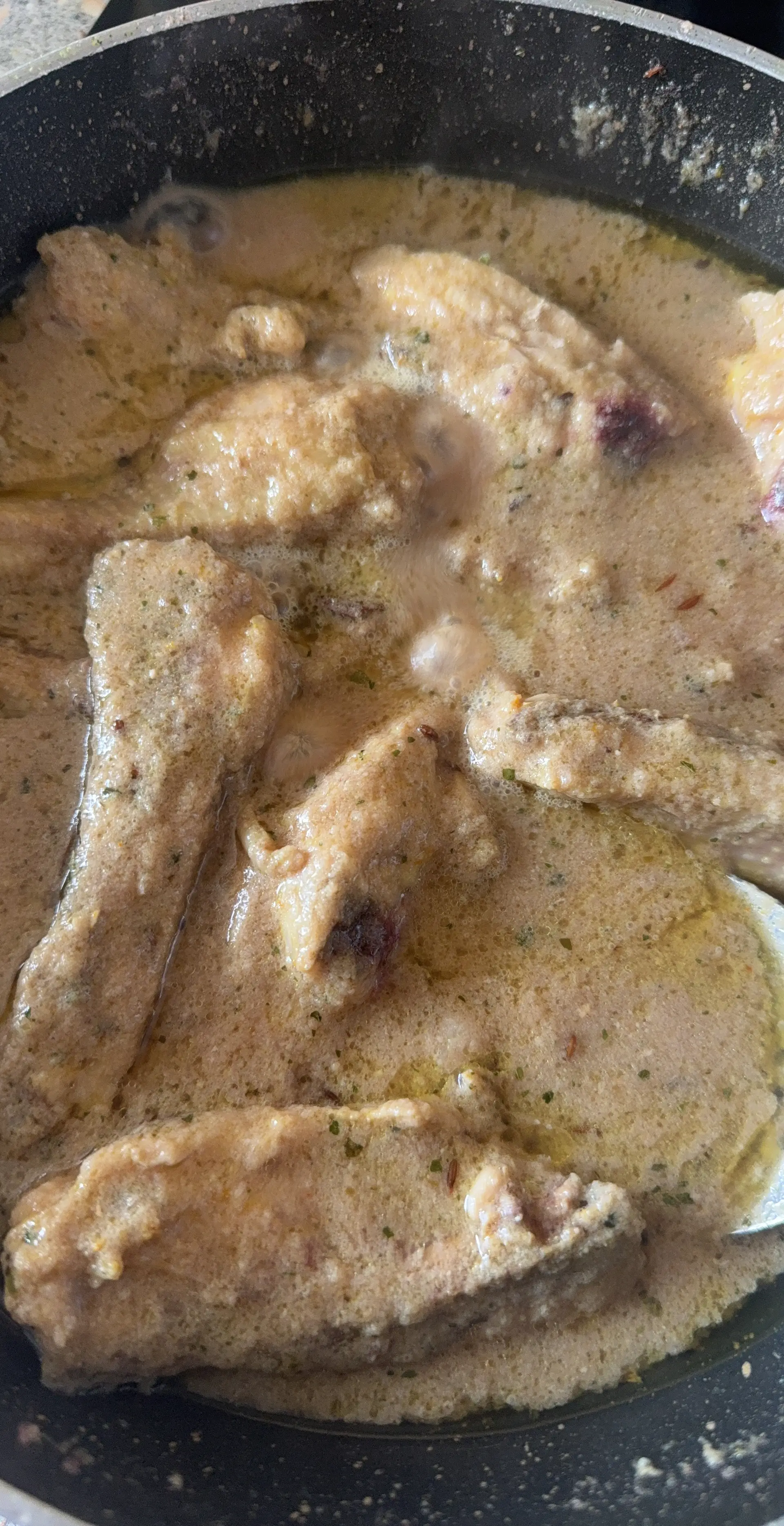 A cook's photo of White Chicken Karahi