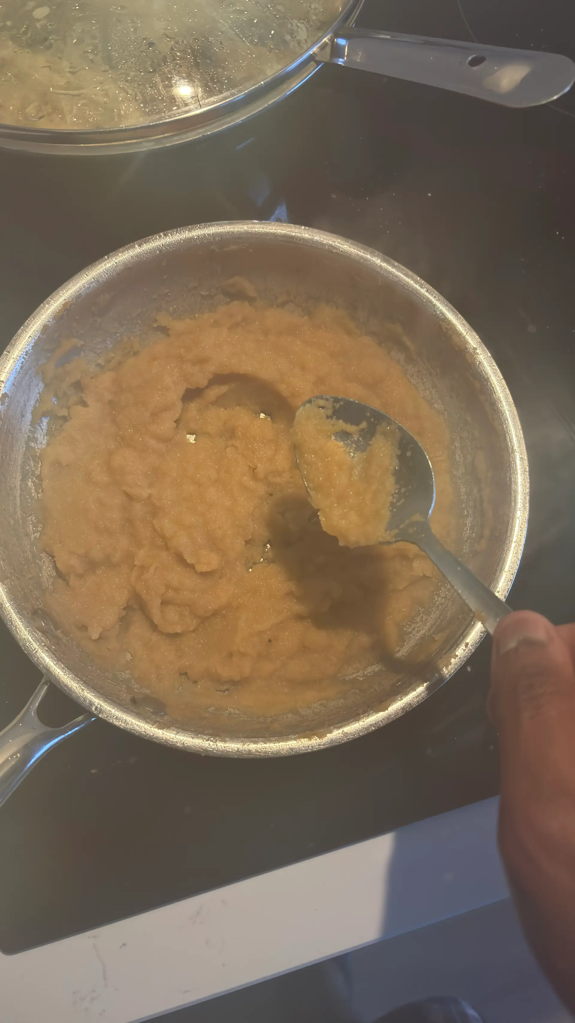 A cook's photo of Apple Halwa