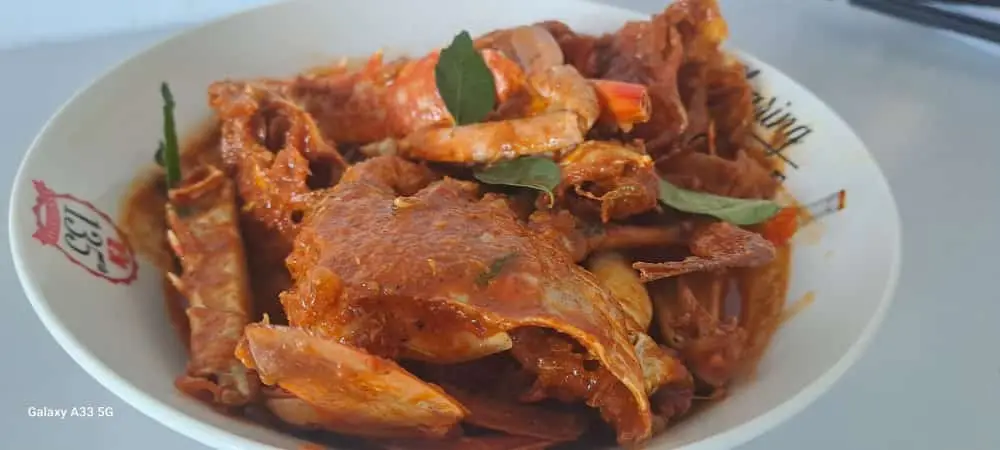 A cook's photo of Crab Masala
