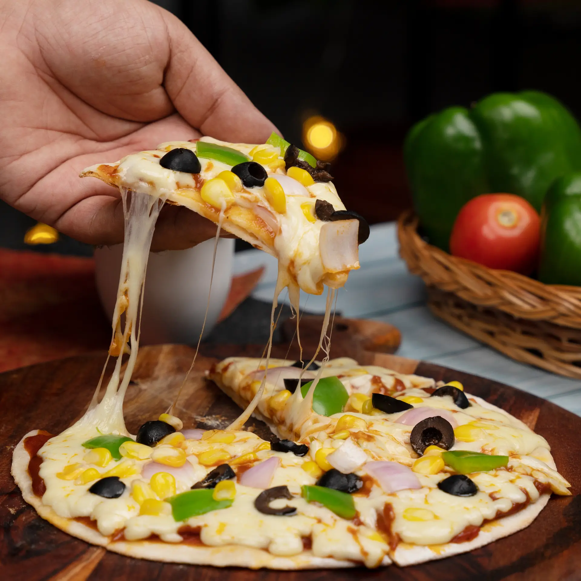 No Yeast Tawa Pizza