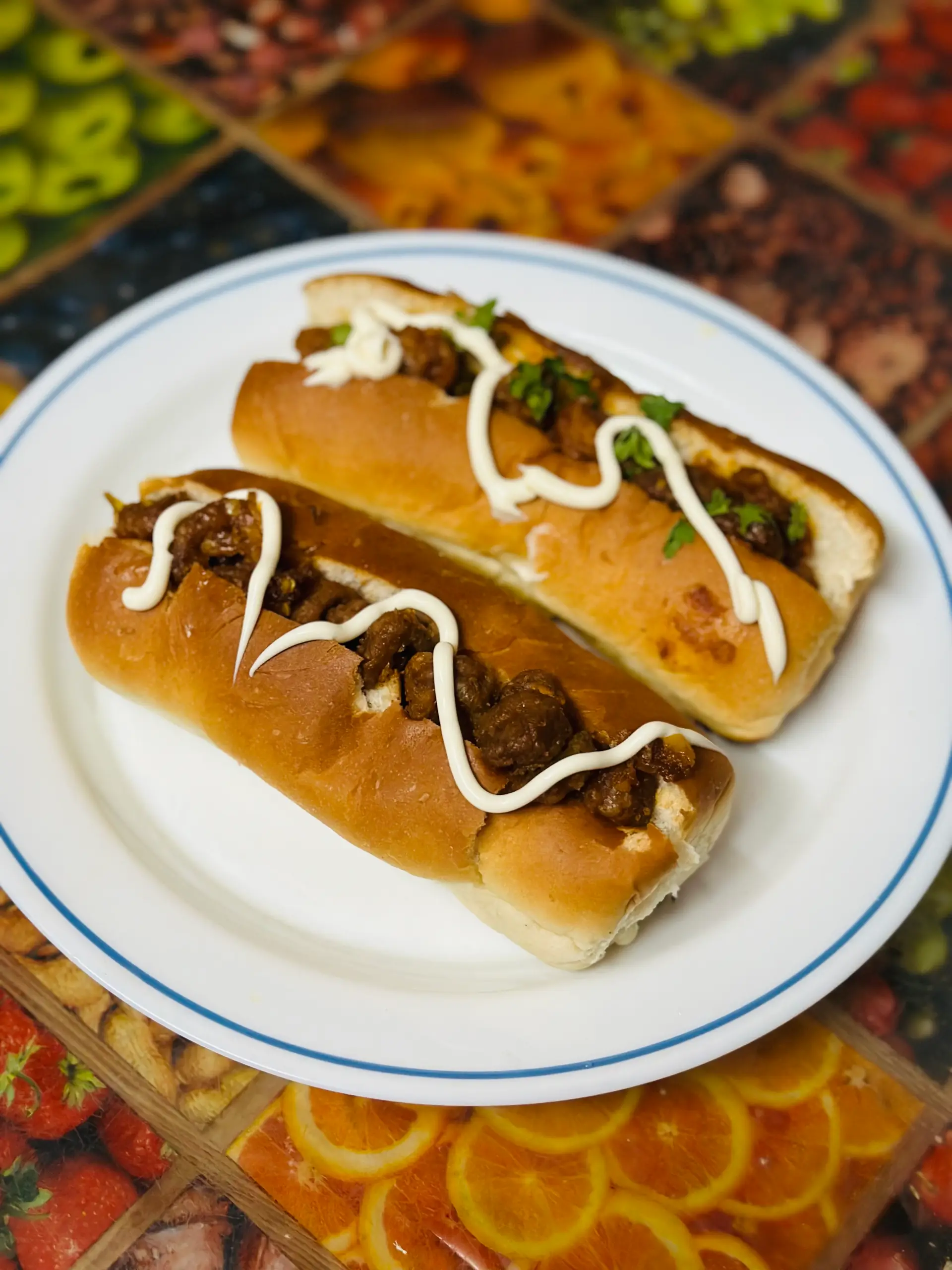 A cook's photo of Soya Chilli Hotdogs