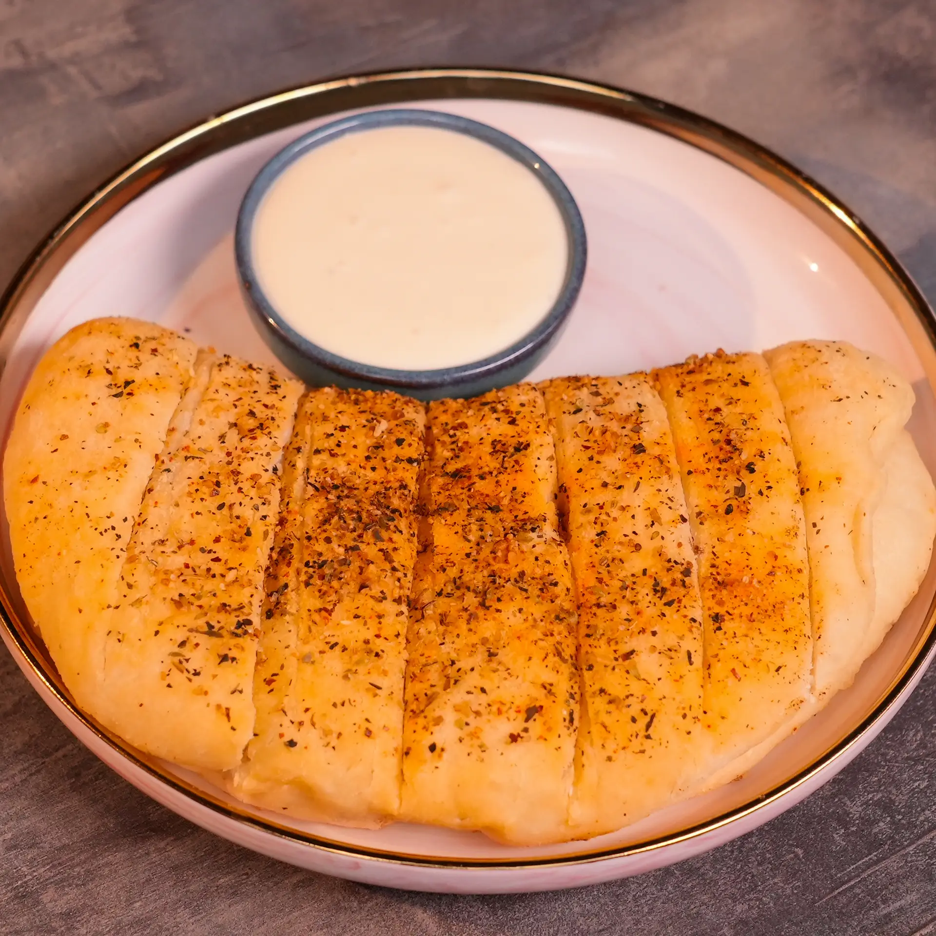 No-Oven Dominos Garlic Bread