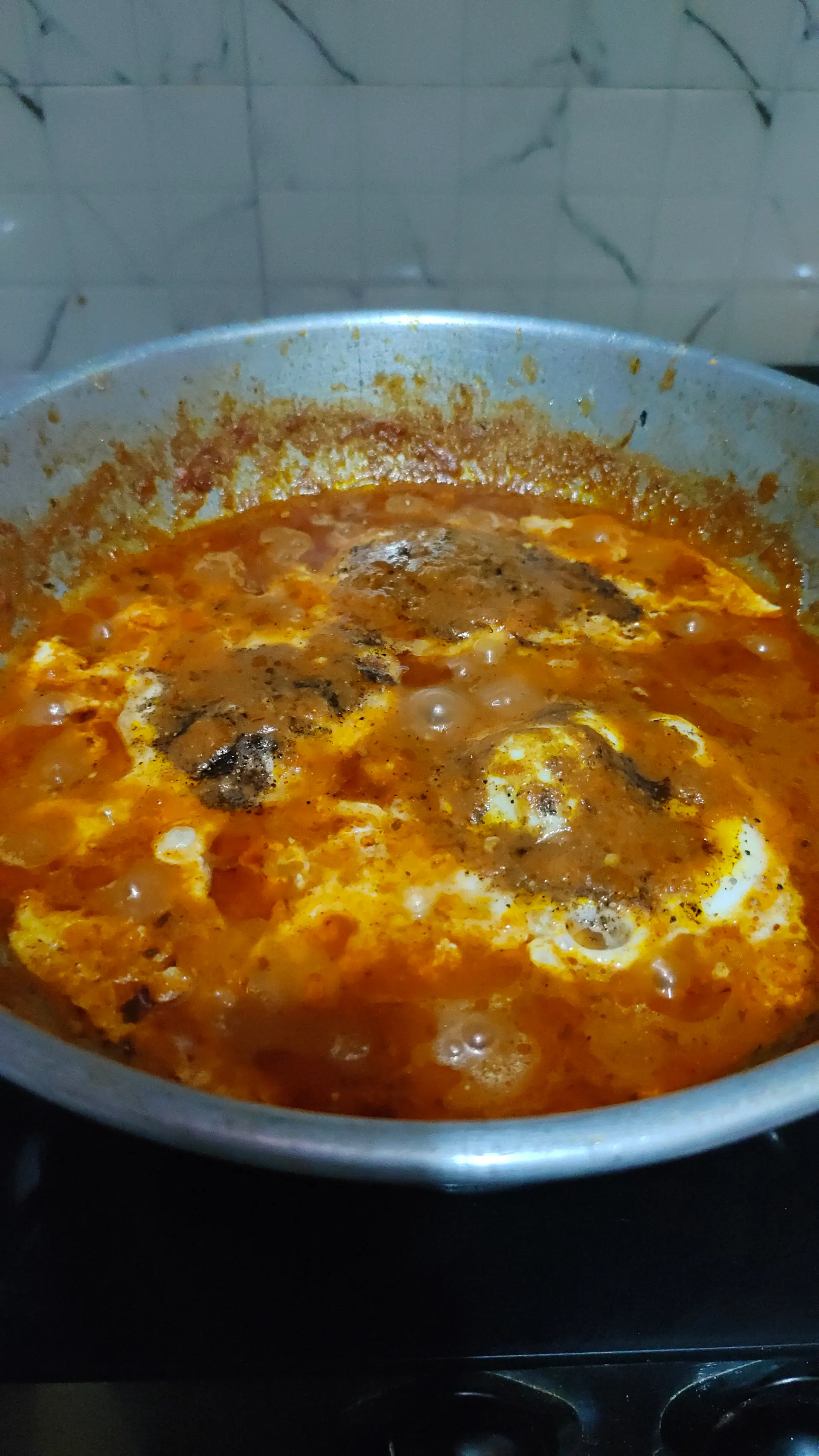A cook's photo of Egg Drop Curry