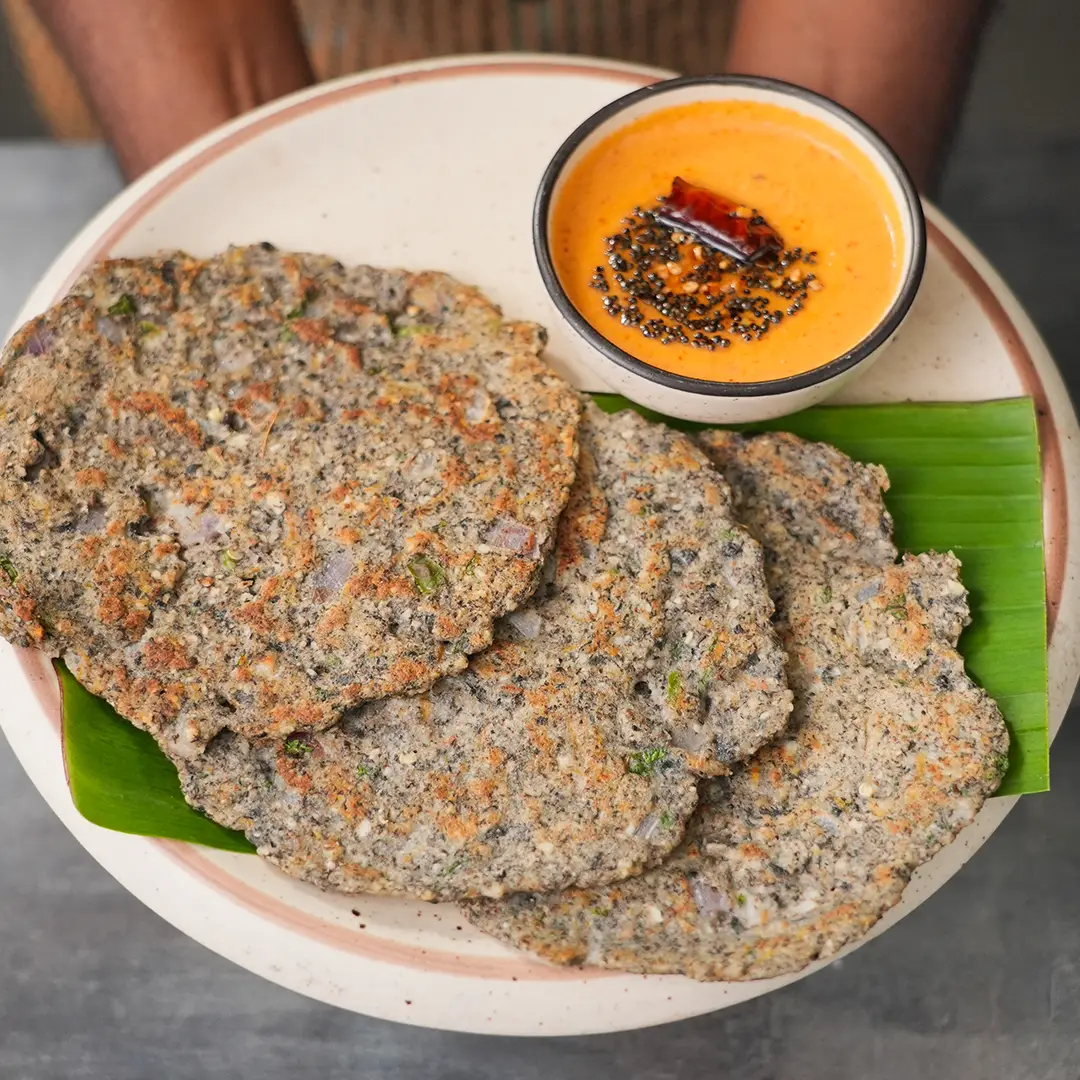Ulundu Adai & Coconut Chutney