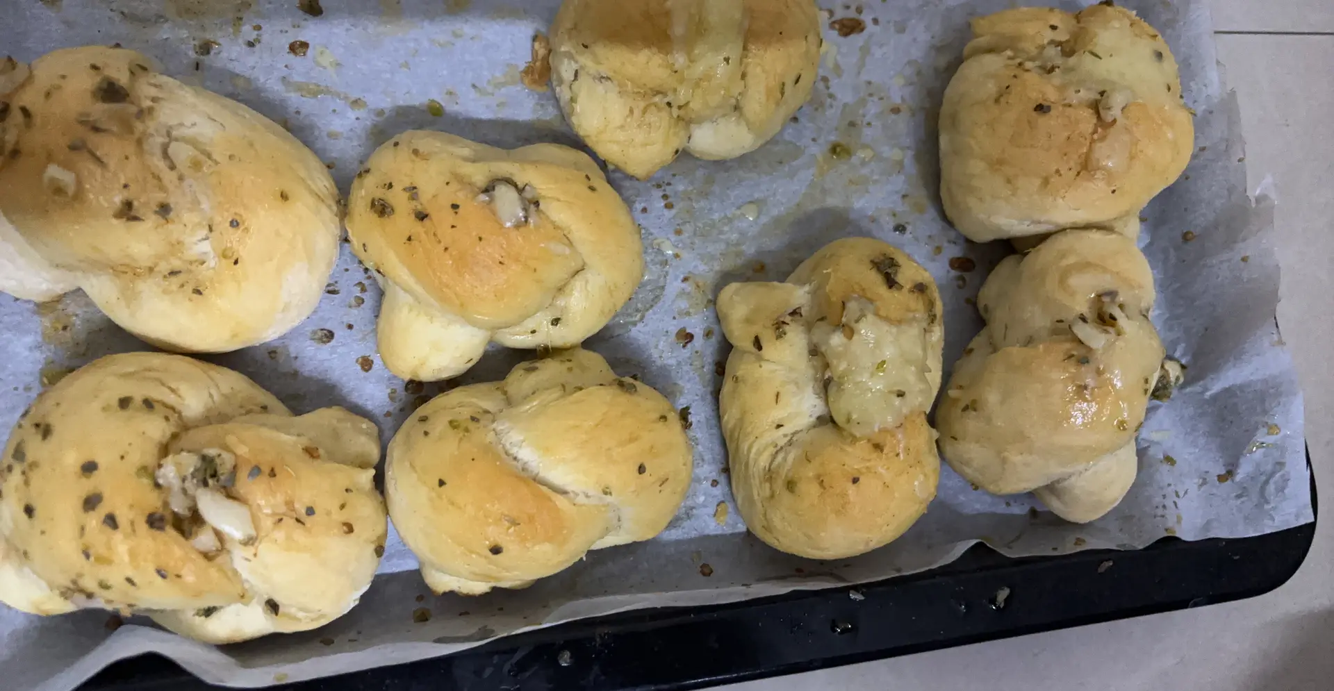 A cook's photo of Garlic Knots