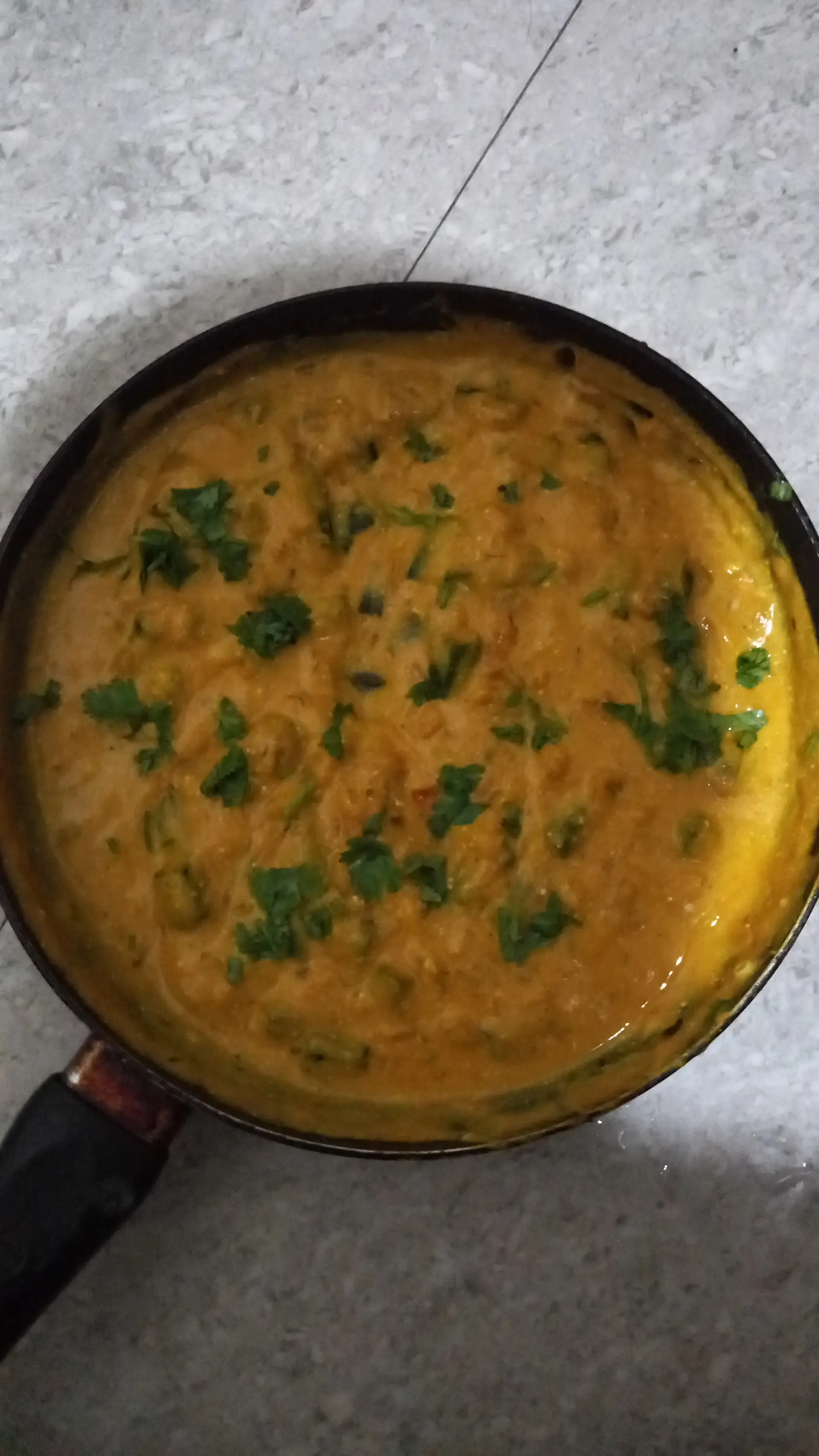 A cook's photo of Dahi Bhindi