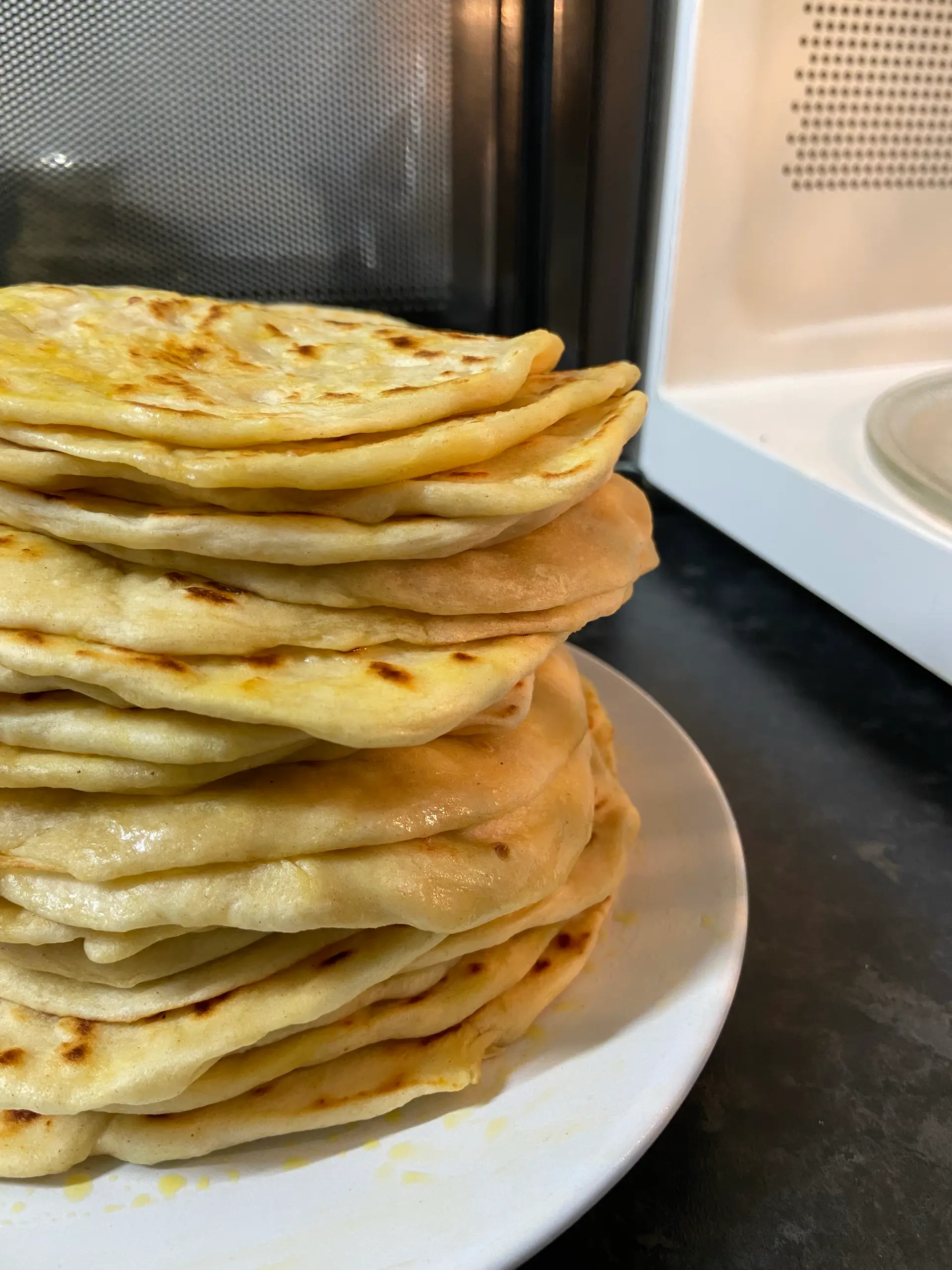 A cook's photo of Naan