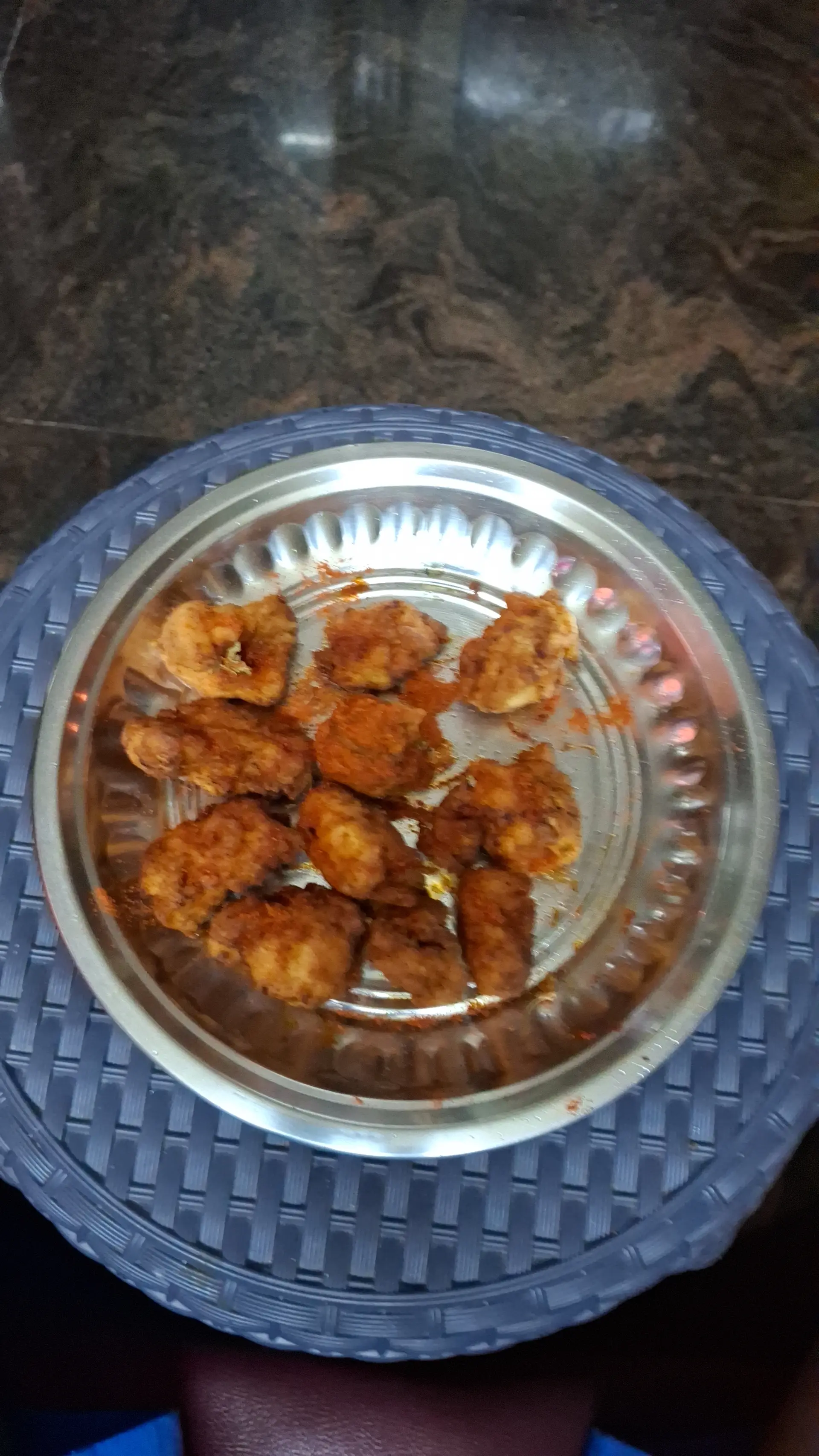 A cook's photo of Chicken Popcorn