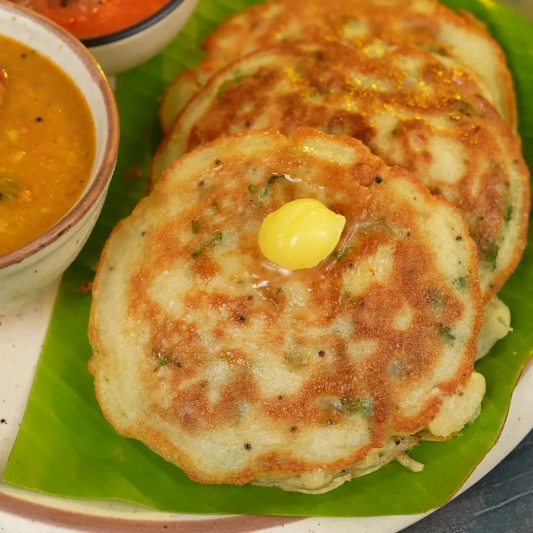 Bun Dosa With Sambar