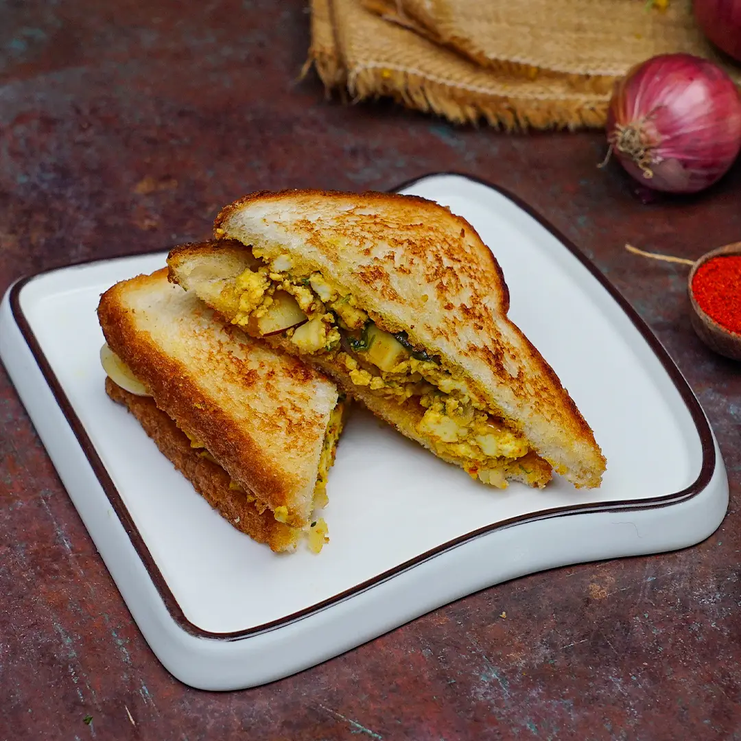 Paneer Burji Sandwich