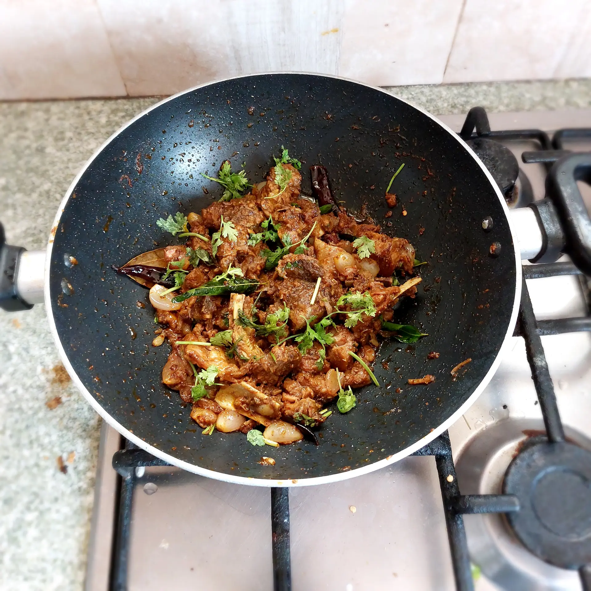 A cook's photo of Madurai Mutton Sukka