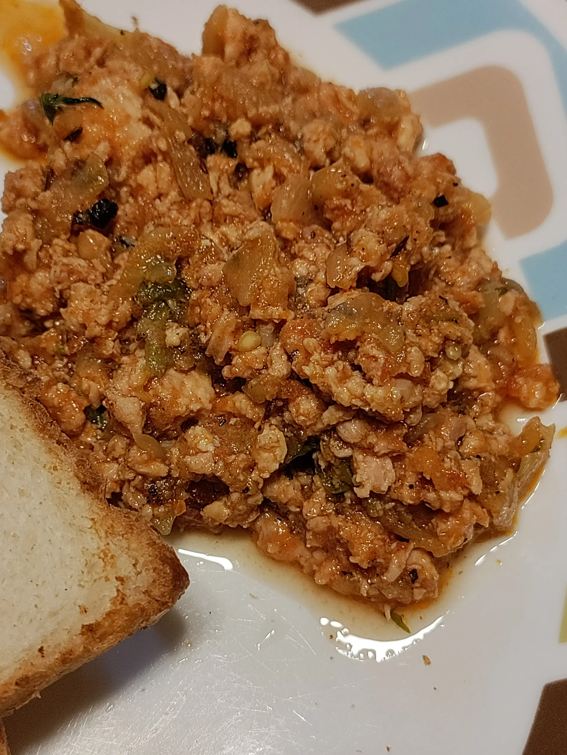 A cook's photo of Chicken Keema