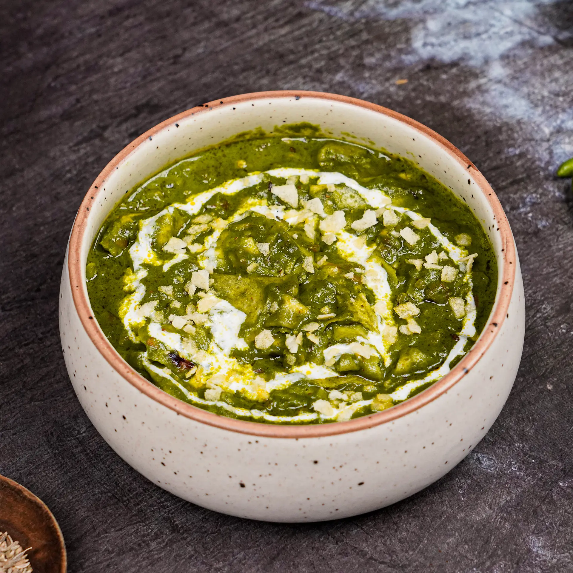 Palak Papad Gravy