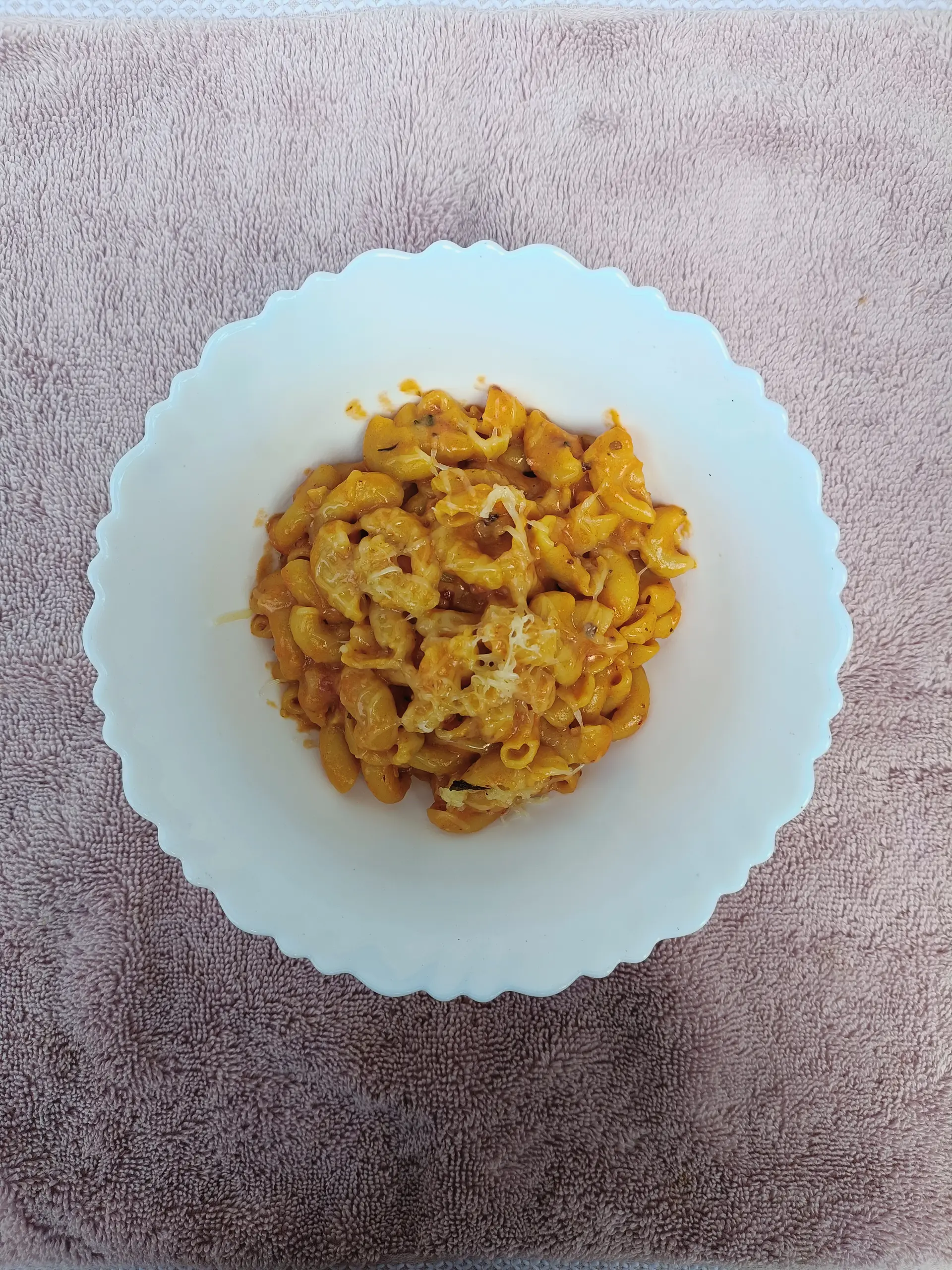A cook's photo of Red Sauce Pasta