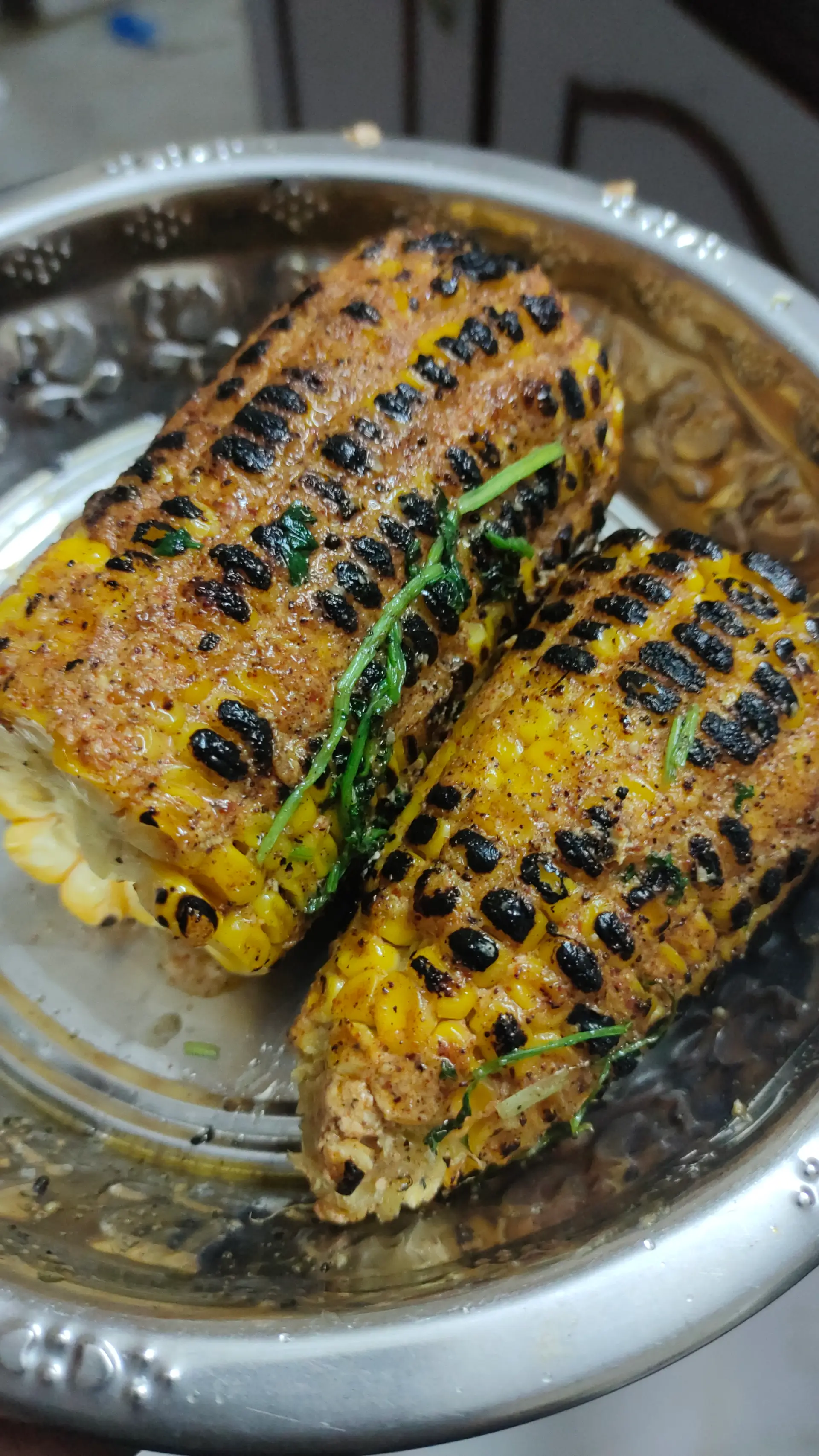 A cook's photo of Tandoori Corn
